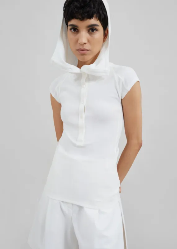 Low Classic Button Up Hoodie - Ivory sold by Frankie Shop