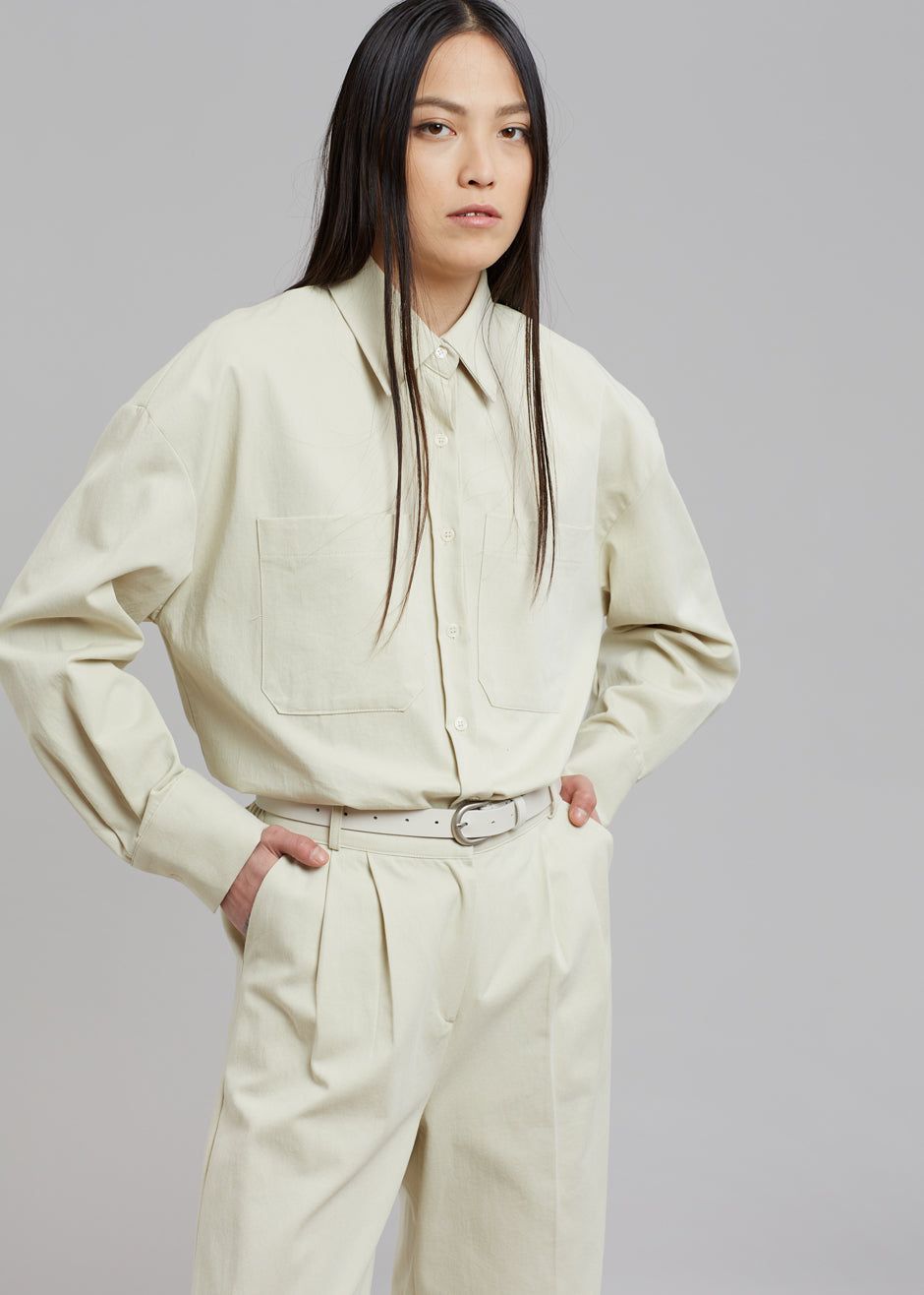 Tomo Pleated Pants - Beige sold by Frankie Shop product image thumbnail 3