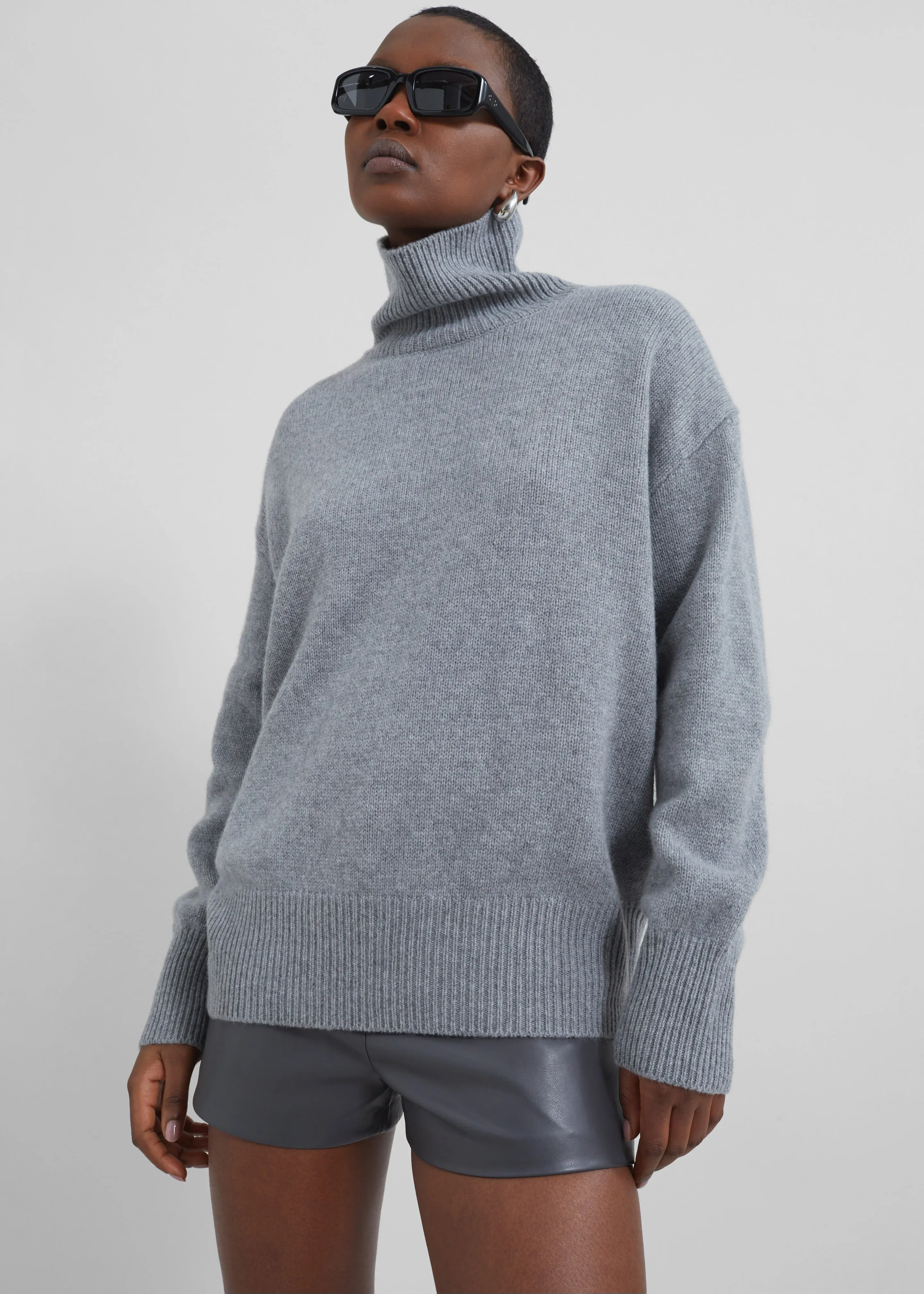 Milani Wool Turtleneck - Grey sold by Frankie Shop