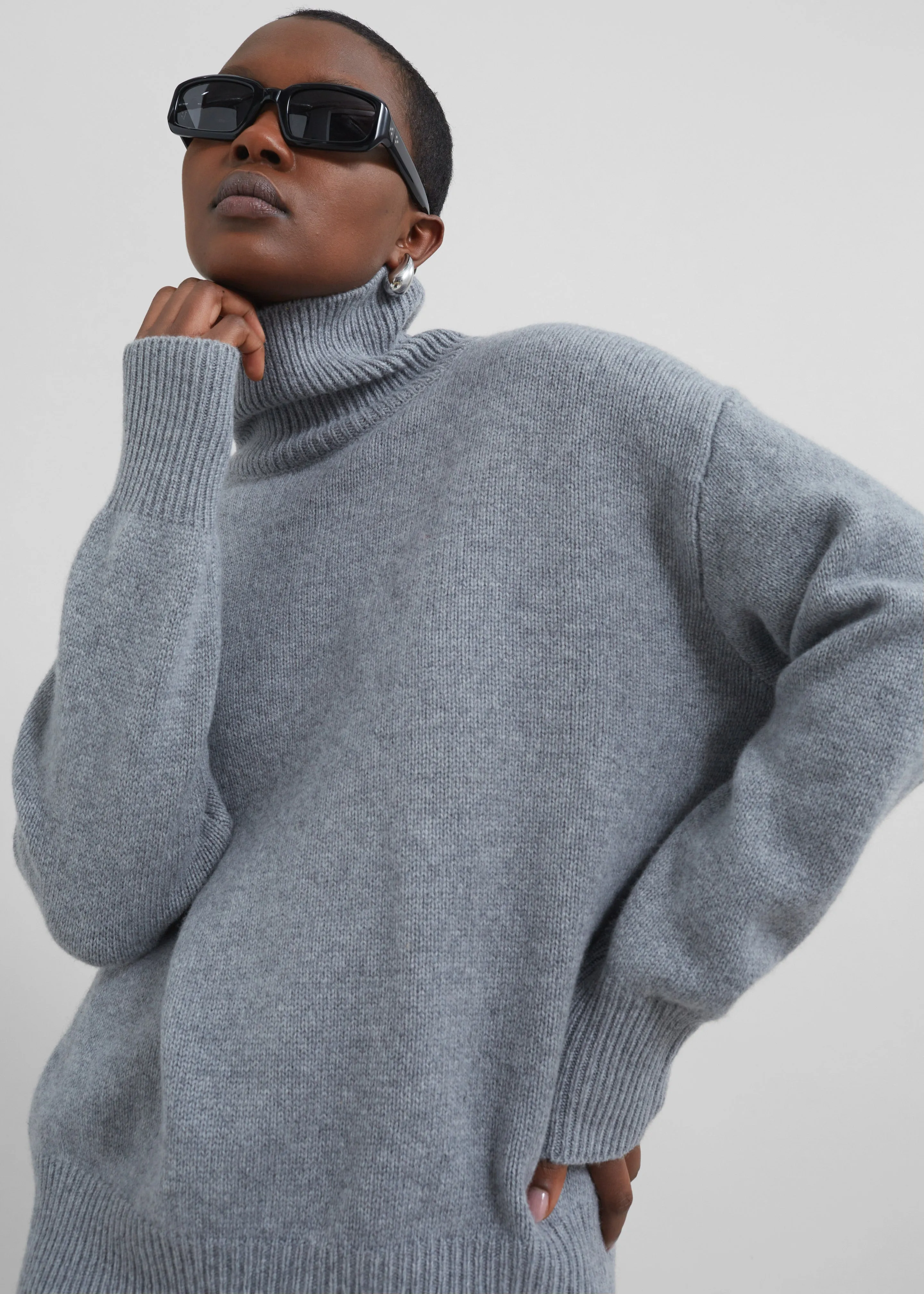 Milani Wool Turtleneck - Grey sold by Frankie Shop product image thumbnail 2