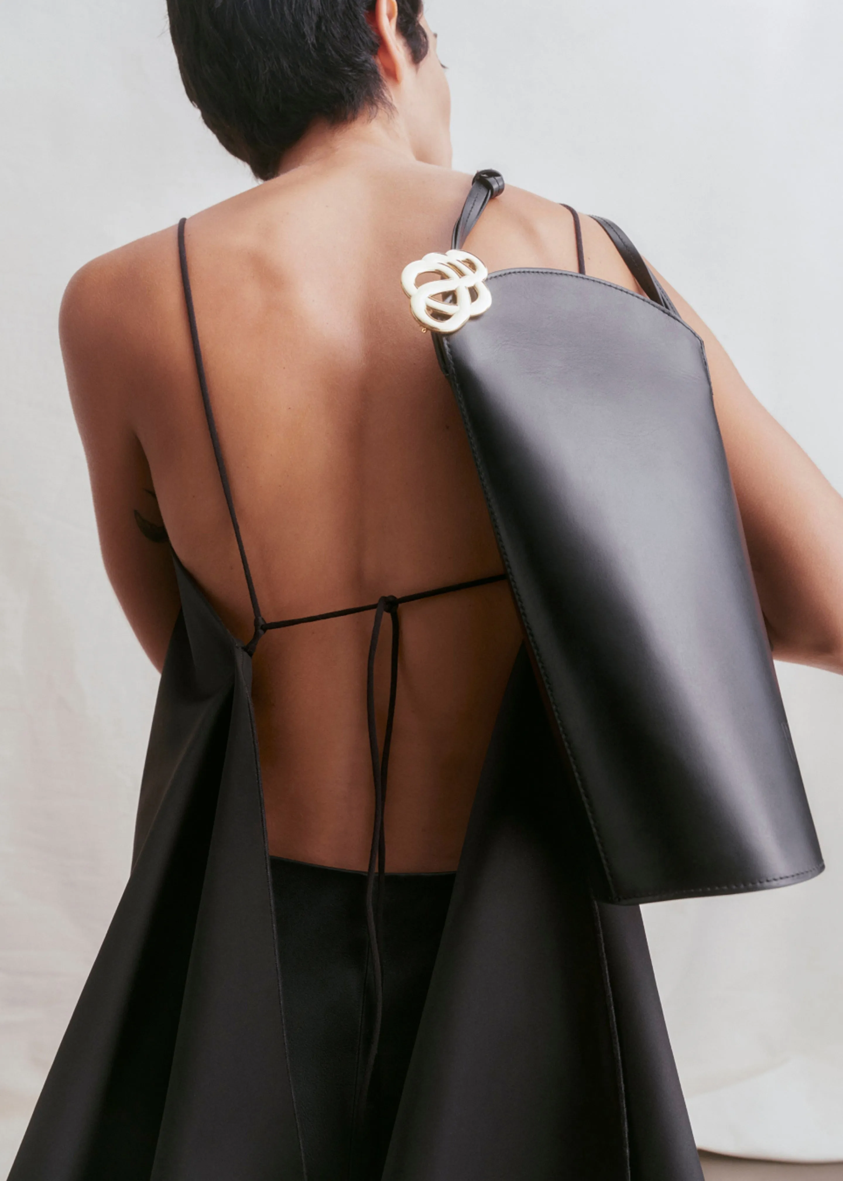 By Malene Birger Trinola Cotton-Blend Top - Black sold by Frankie Shop product image thumbnail 3