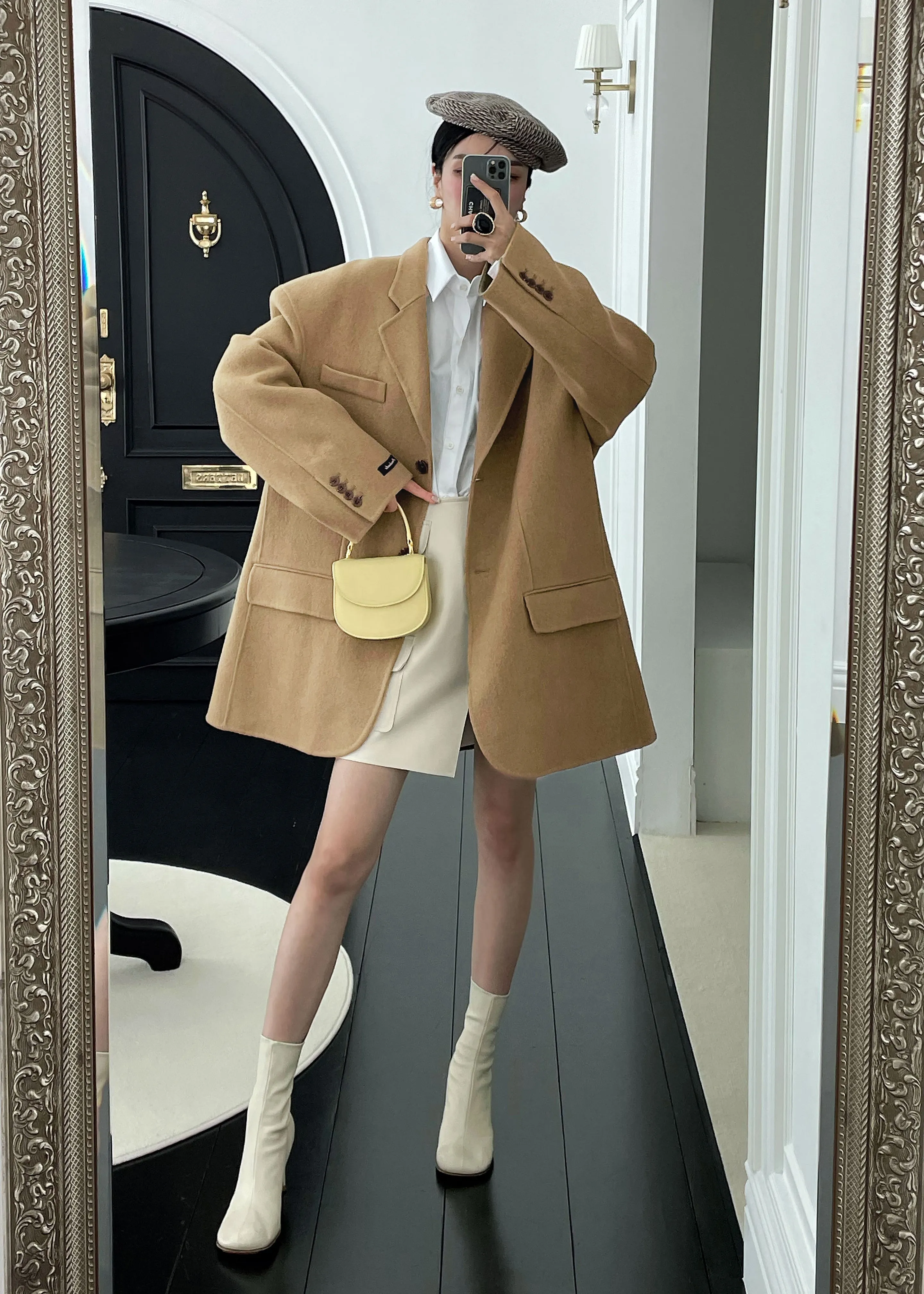 Acadia Wool Blazer - Beige sold by Frankie Shop product image thumbnail 4