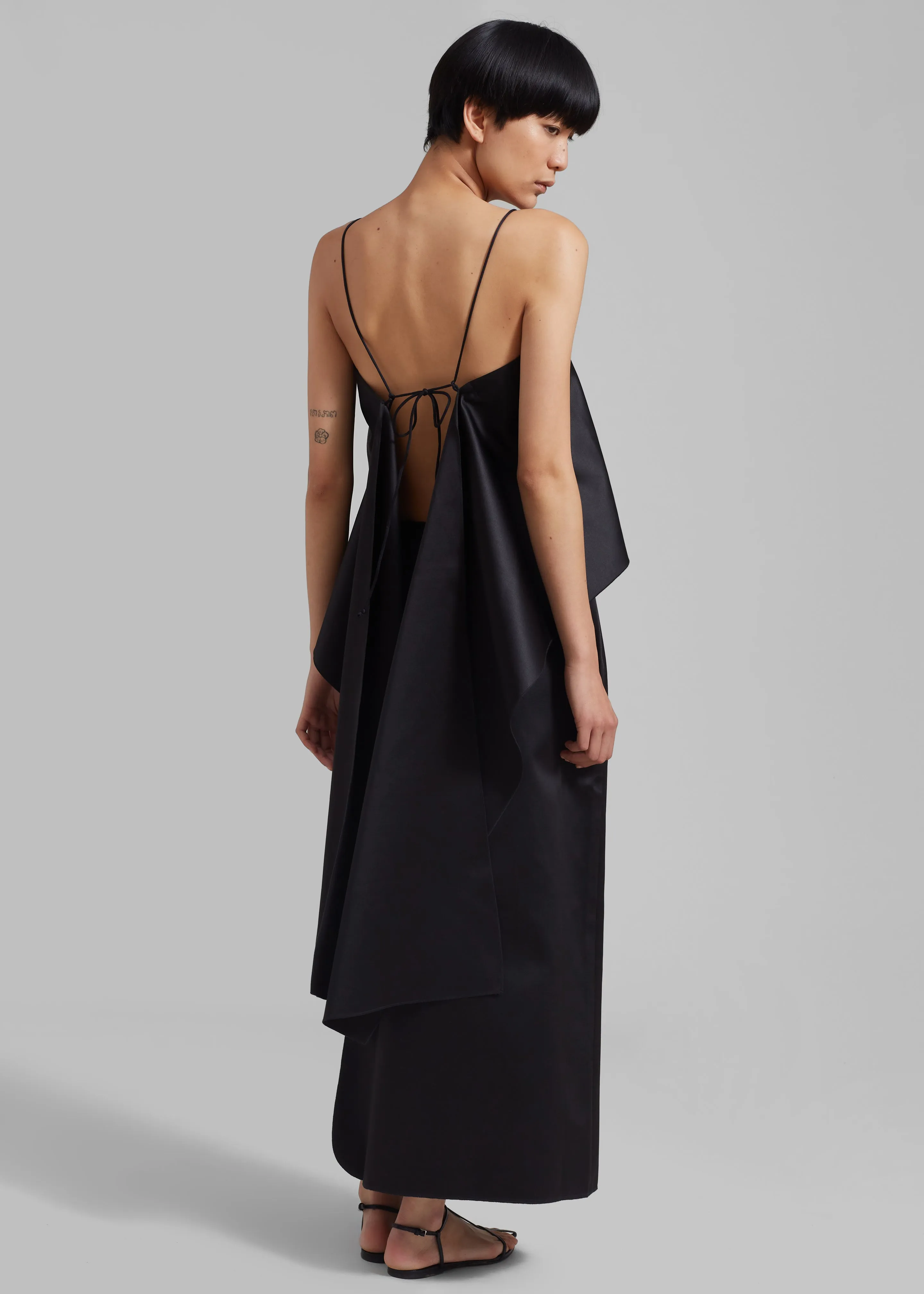 By Malene Birger Trinola Cotton-Blend Top - Black | Parallel