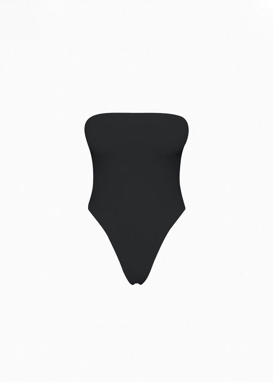 Aexae Bandeau One Piece Swimsuit - Black sold by Frankie Shop product image thumbnail 4