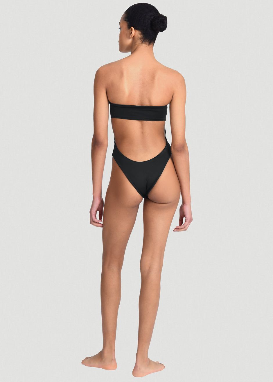 Aexae Bandeau One Piece Swimsuit - Black sold by Frankie Shop product image thumbnail 3