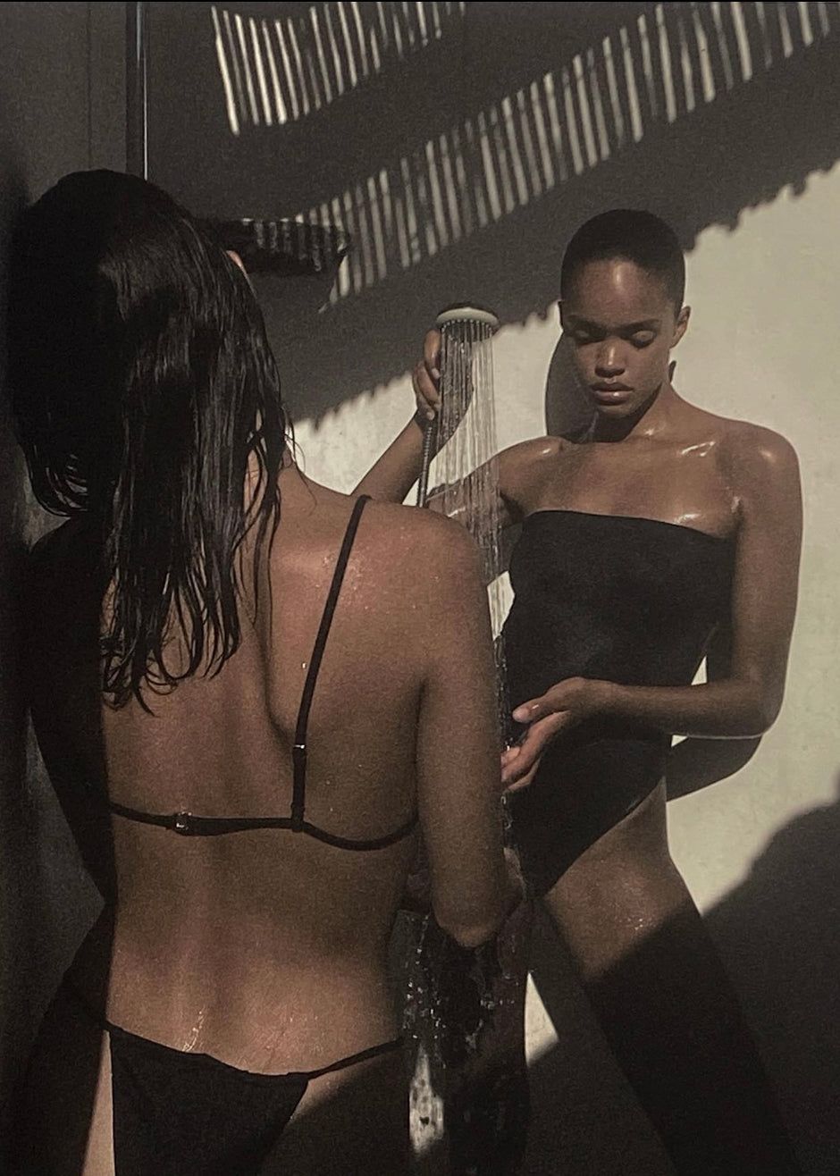 Aexae Bandeau One Piece Swimsuit - Black sold by Frankie Shop