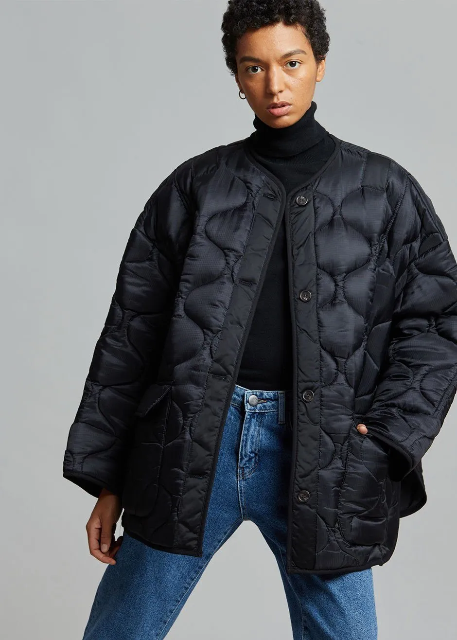 Teddy Quilted Jacket - Black sold by Frankie Shop product image thumbnail 3