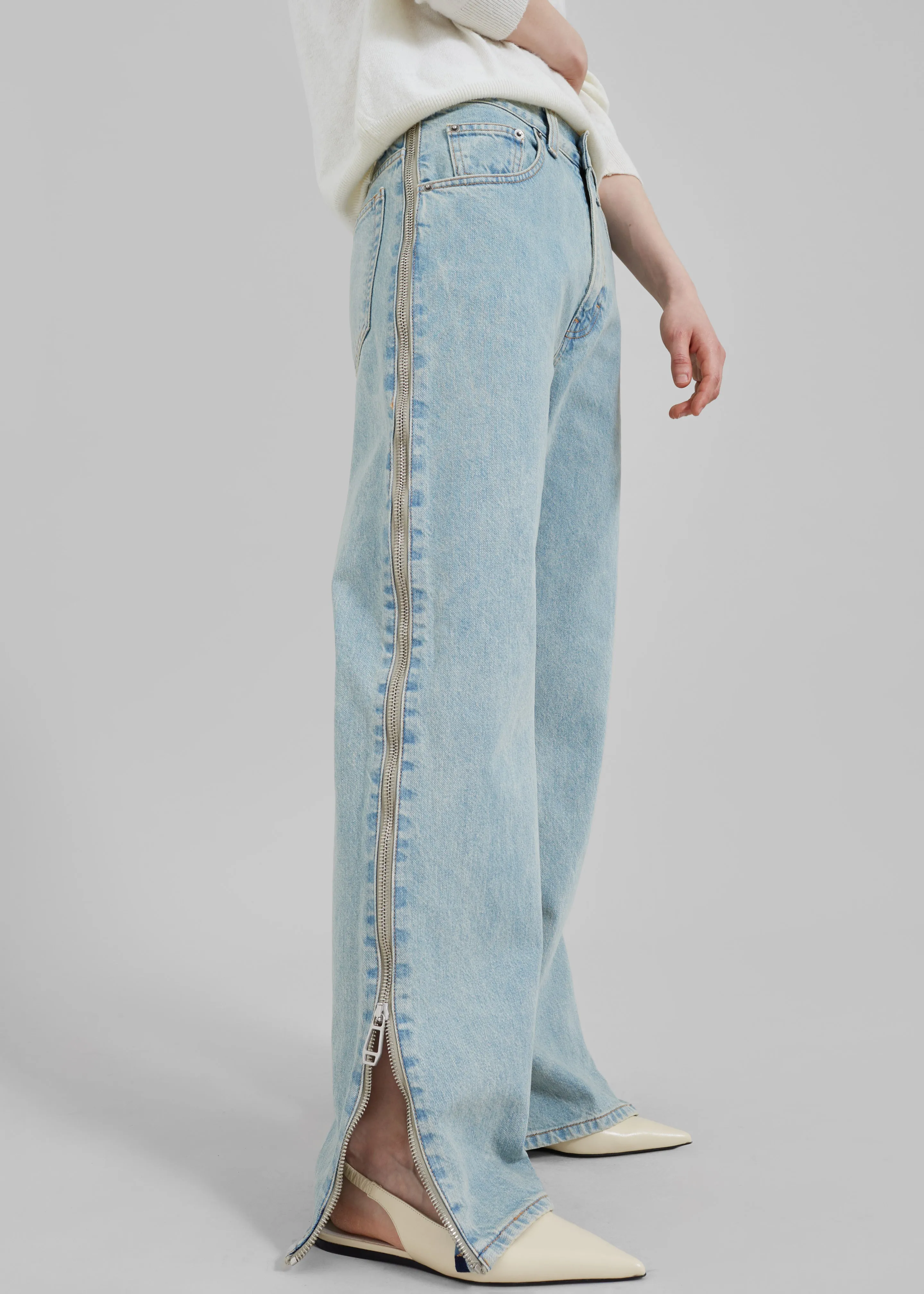 Haikure Triumph Jeans - Bleach Blue sold by Frankie Shop