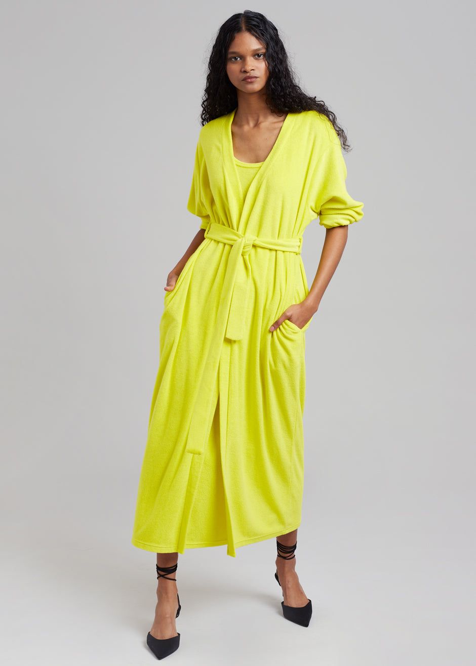 Taka Terry Duster Cardigan - Yellow sold by Frankie Shop product image thumbnail 4