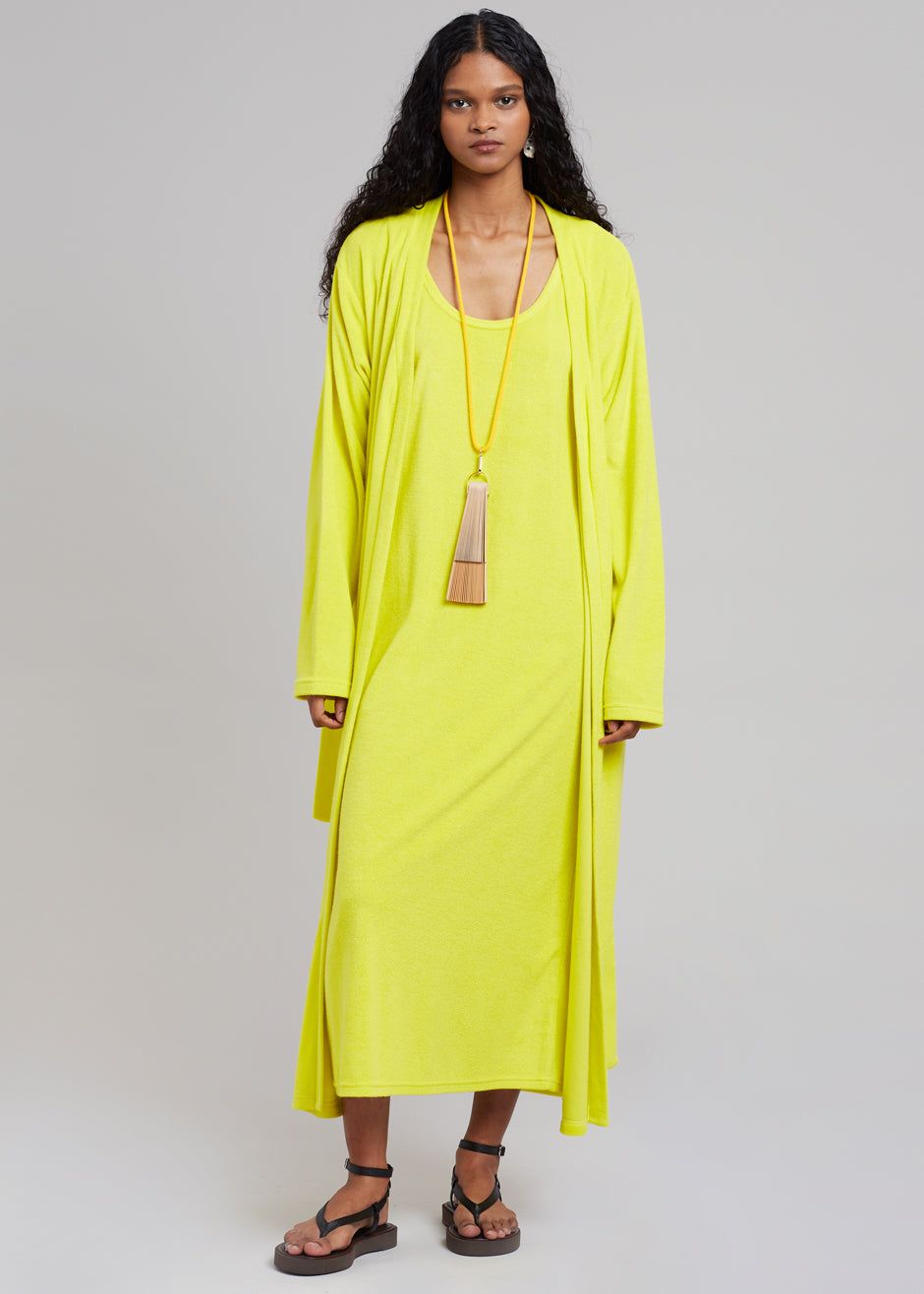 Taka Terry Duster Cardigan - Yellow sold by Frankie Shop product image thumbnail 3