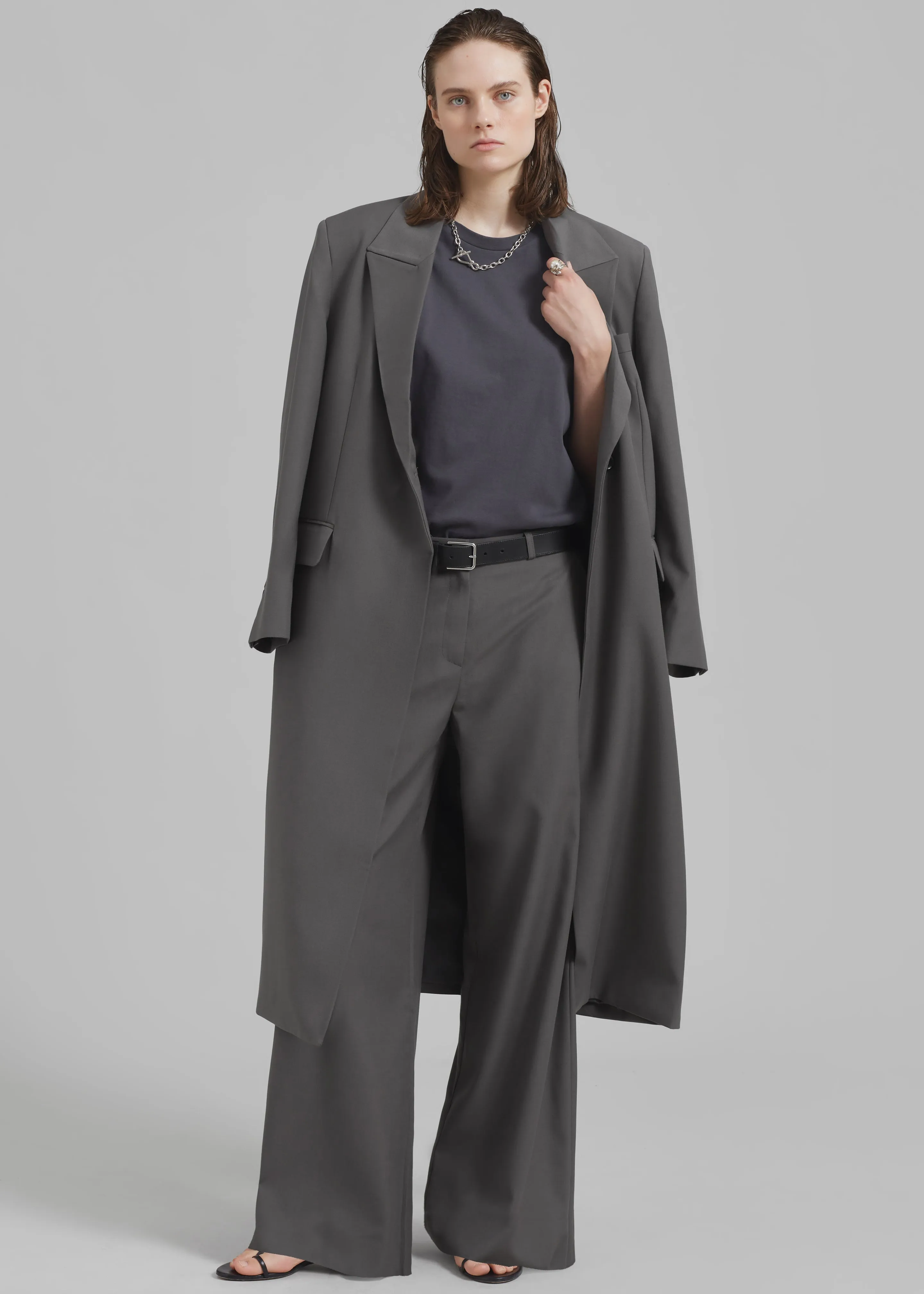 Charlotte Trousers - Grey sold by Frankie Shop