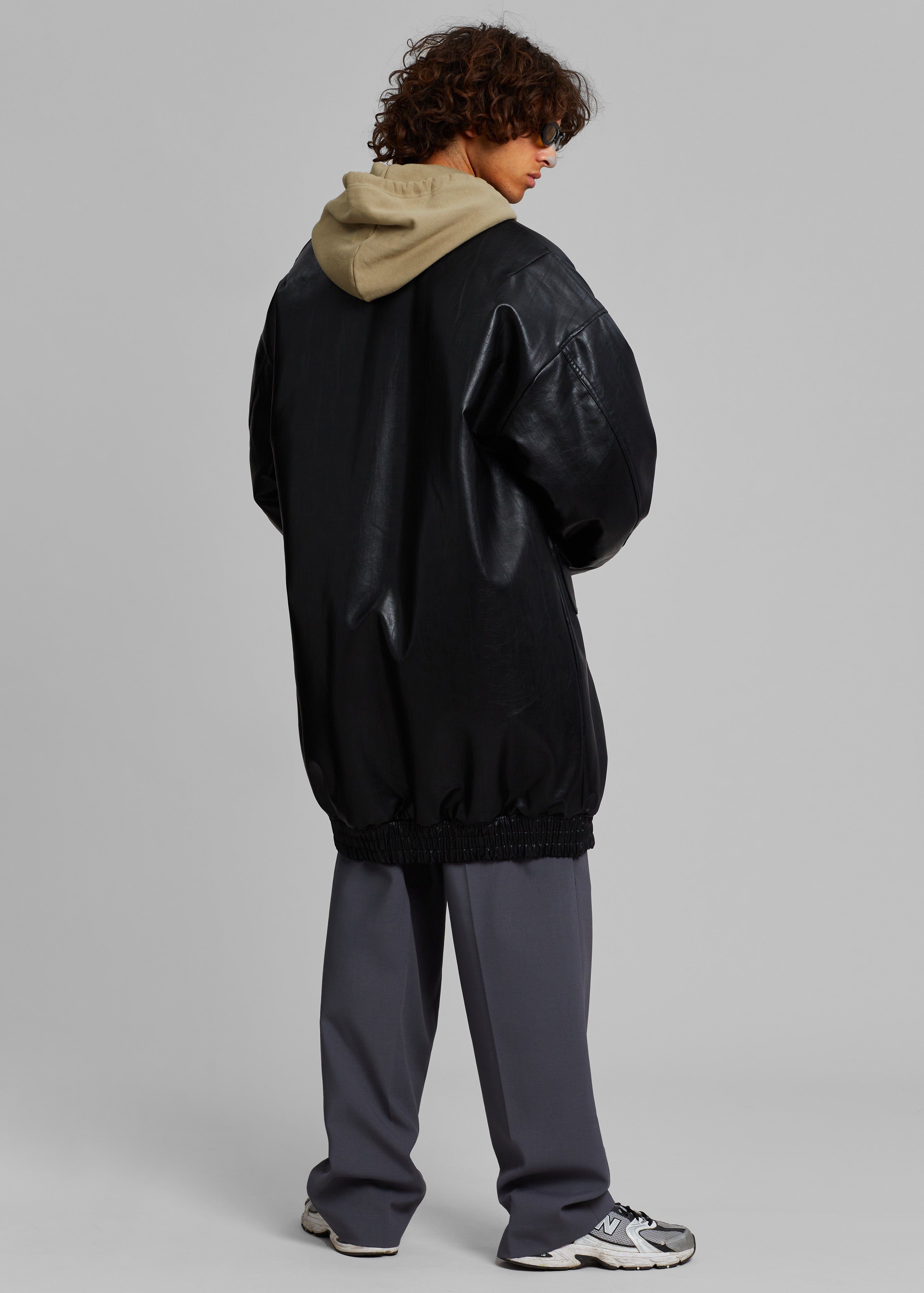 Jesse Long Faux Leather Bomber - Black sold by Frankie Shop product image thumbnail 13