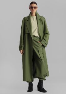 Suzanne Trench Coat - Olive sold by Frankie Shop