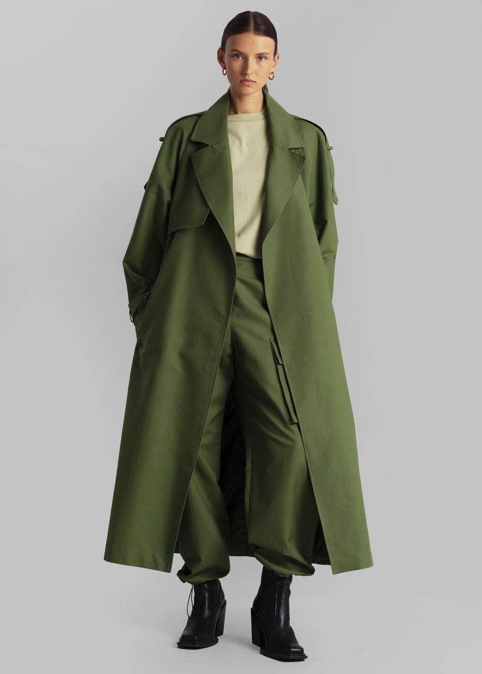 Suzanne Trench Coat - Olive sold by Frankie Shop