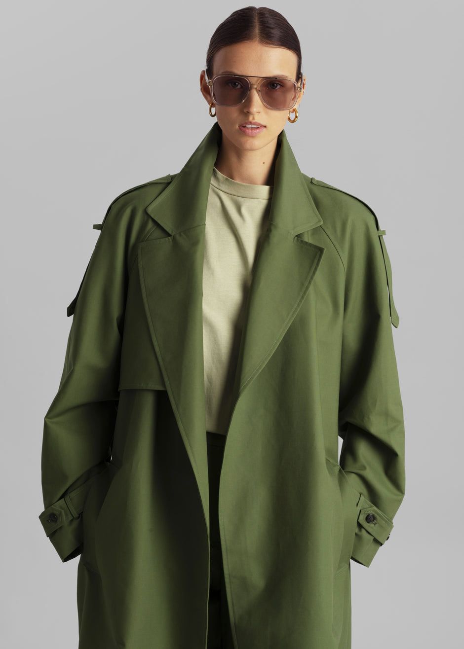 Suzanne Trench Coat - Olive sold by Frankie Shop product image thumbnail 4