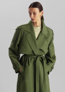 Suzanne Trench Coat - Olive sold by Frankie Shop