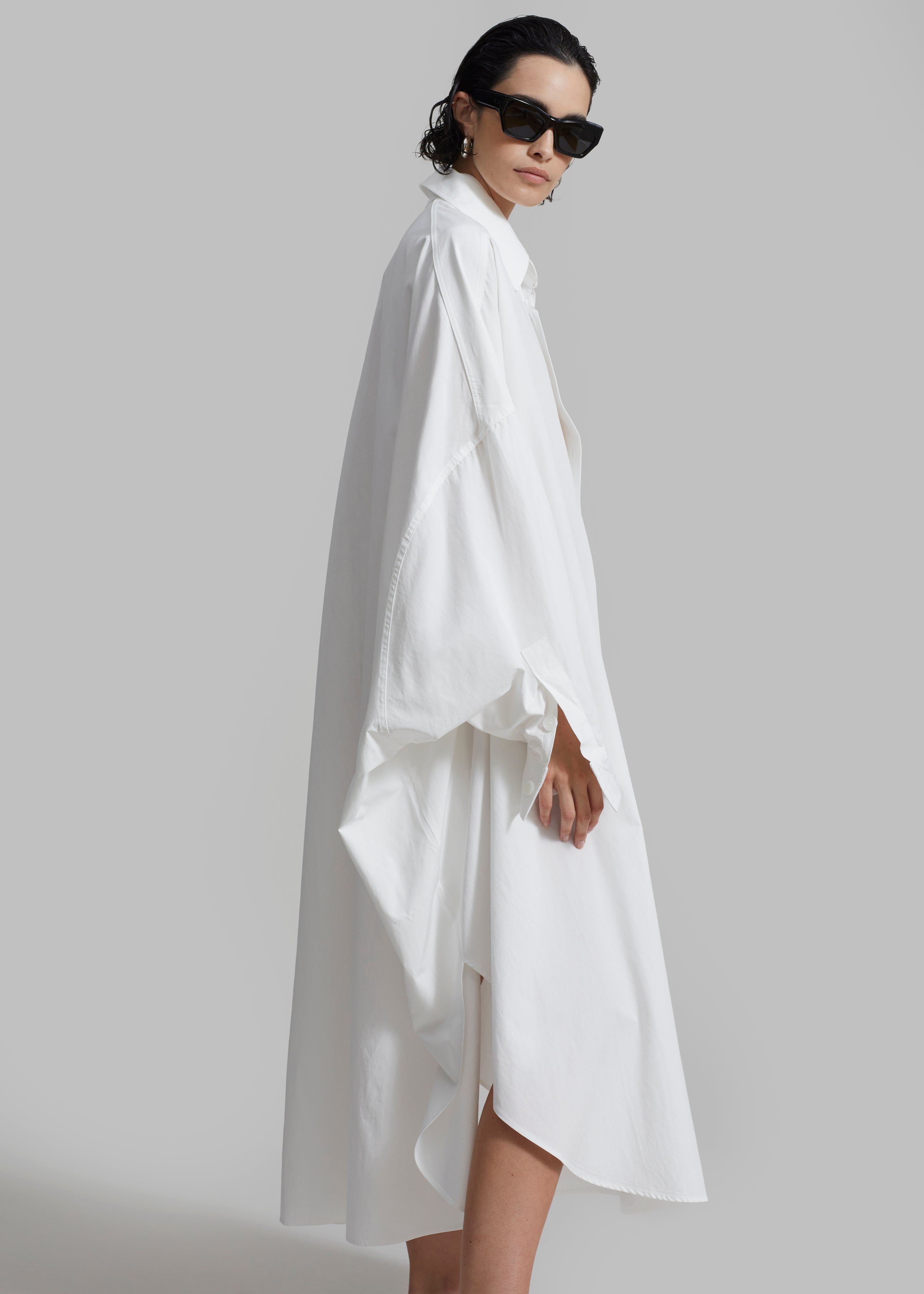 Annalise Shirt Dress - White sold by Frankie Shop product image thumbnail 2