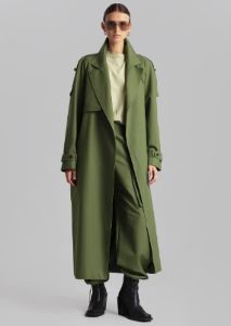 Suzanne Trench Coat - Olive sold by Frankie Shop