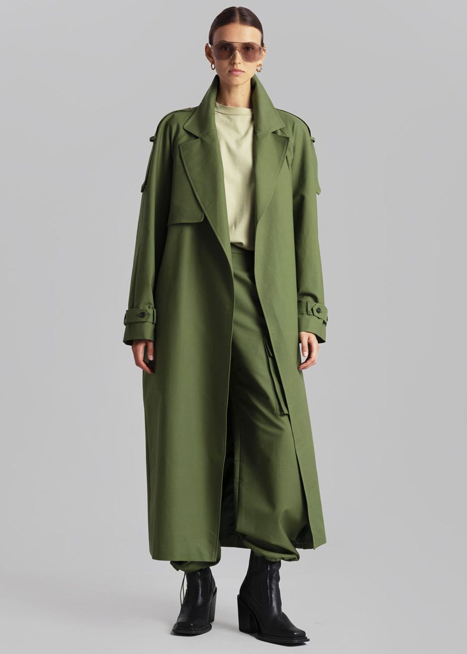 Suzanne Trench Coat - Olive sold by Frankie Shop product image thumbnail 7
