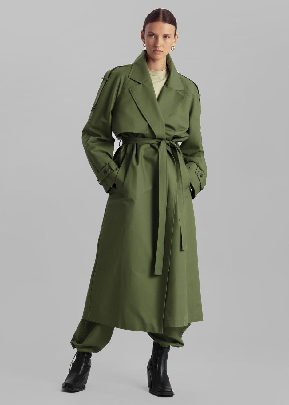 Suzanne Trench Coat - Olive sold by Frankie Shop product image thumbnail 3