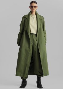 Suzanne Trench Coat - Olive sold by Frankie Shop