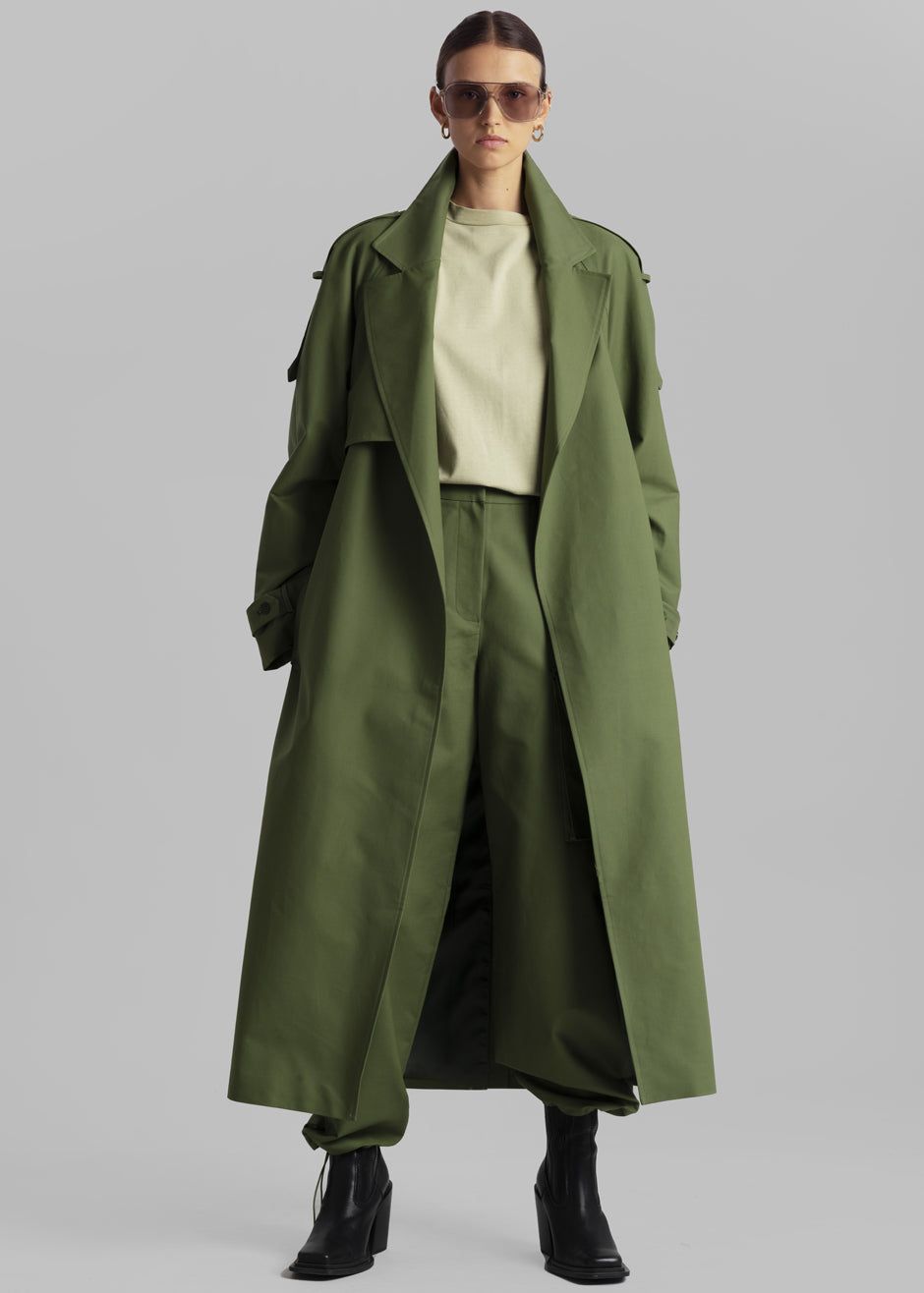 Suzanne Trench Coat - Olive sold by Frankie Shop product image thumbnail 6