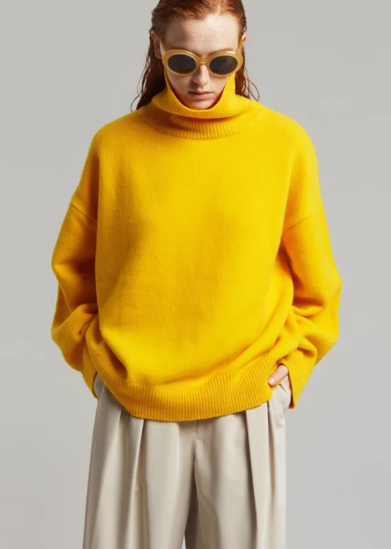 Joya Roll Neck Sweater - Marigold sold by Frankie Shop