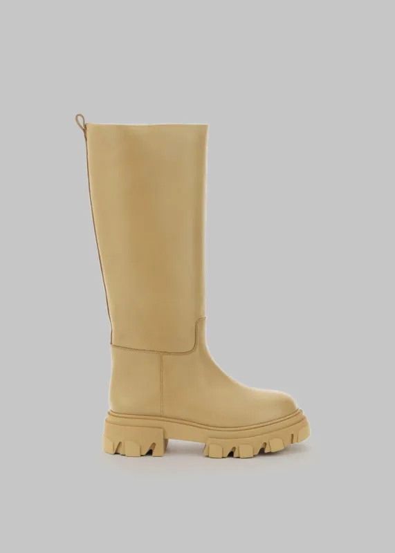 GIA x Pernille Tubular Combat Boots - Cappuccino made by Frankie Shop
