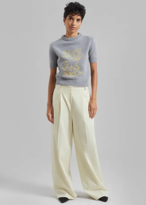 Maya Trousers - Cream sold by Frankie Shop