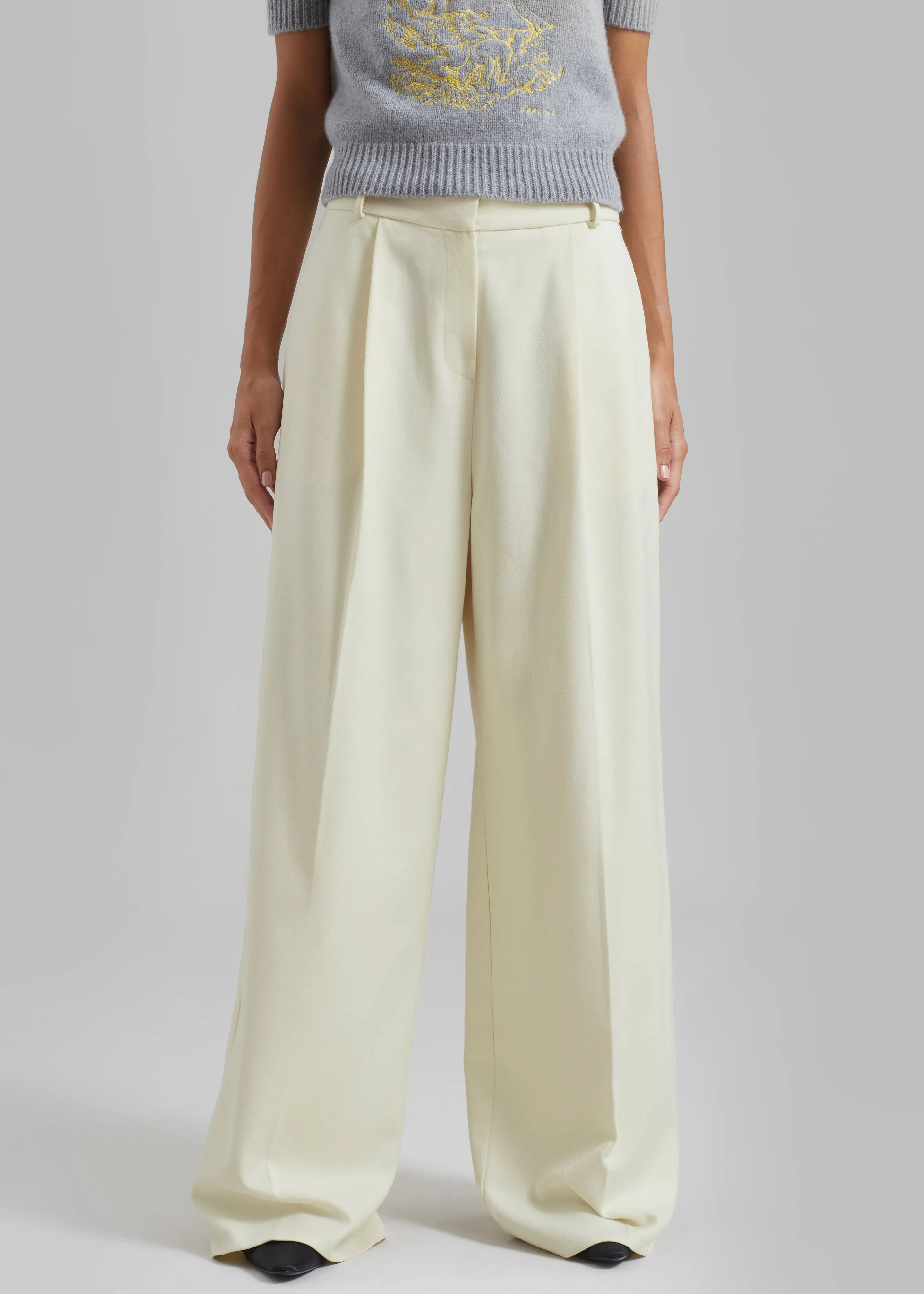 Maya Trousers - Cream sold by Frankie Shop product image thumbnail 4