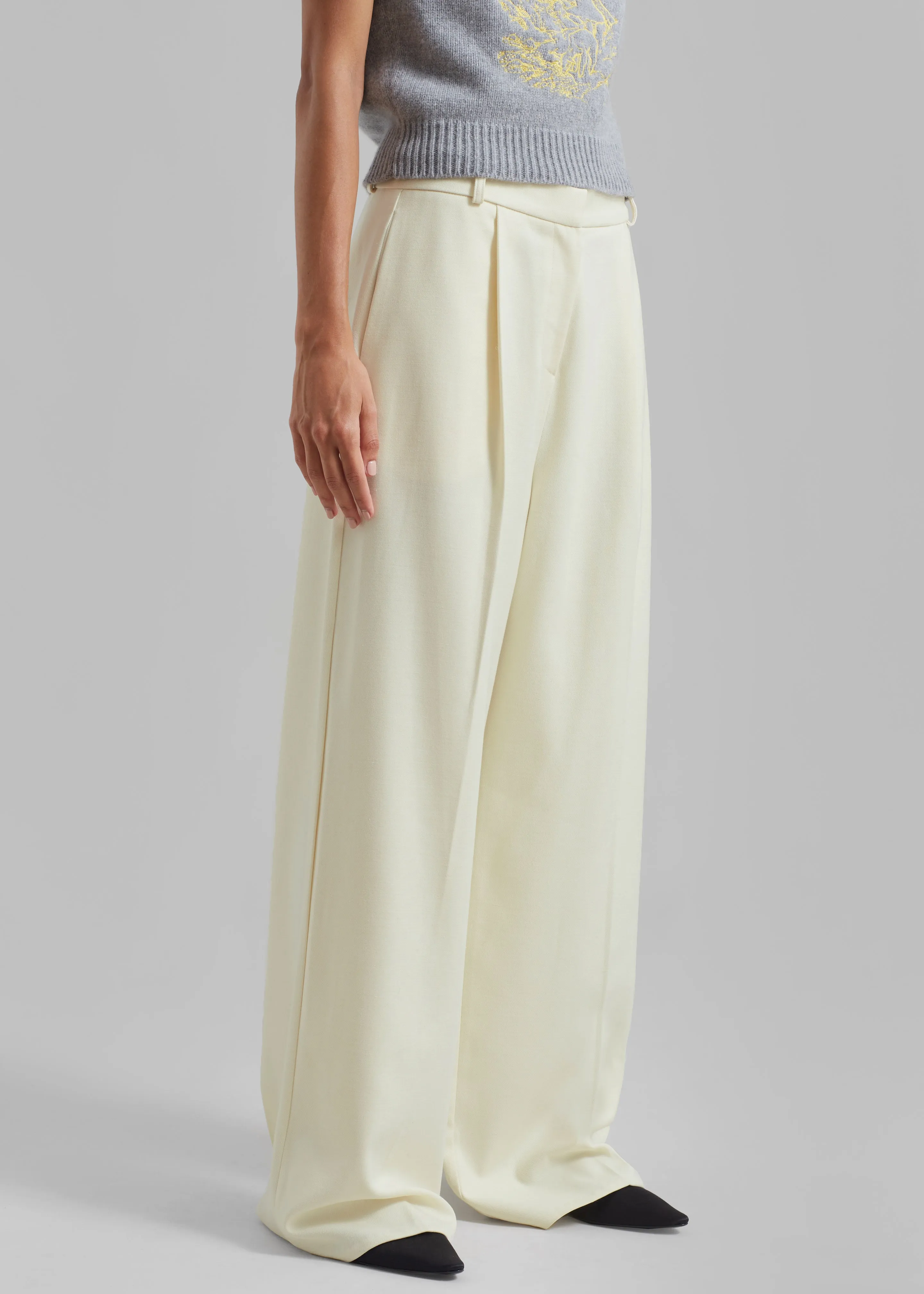 Maya Trousers - Cream sold by Frankie Shop product image thumbnail 5