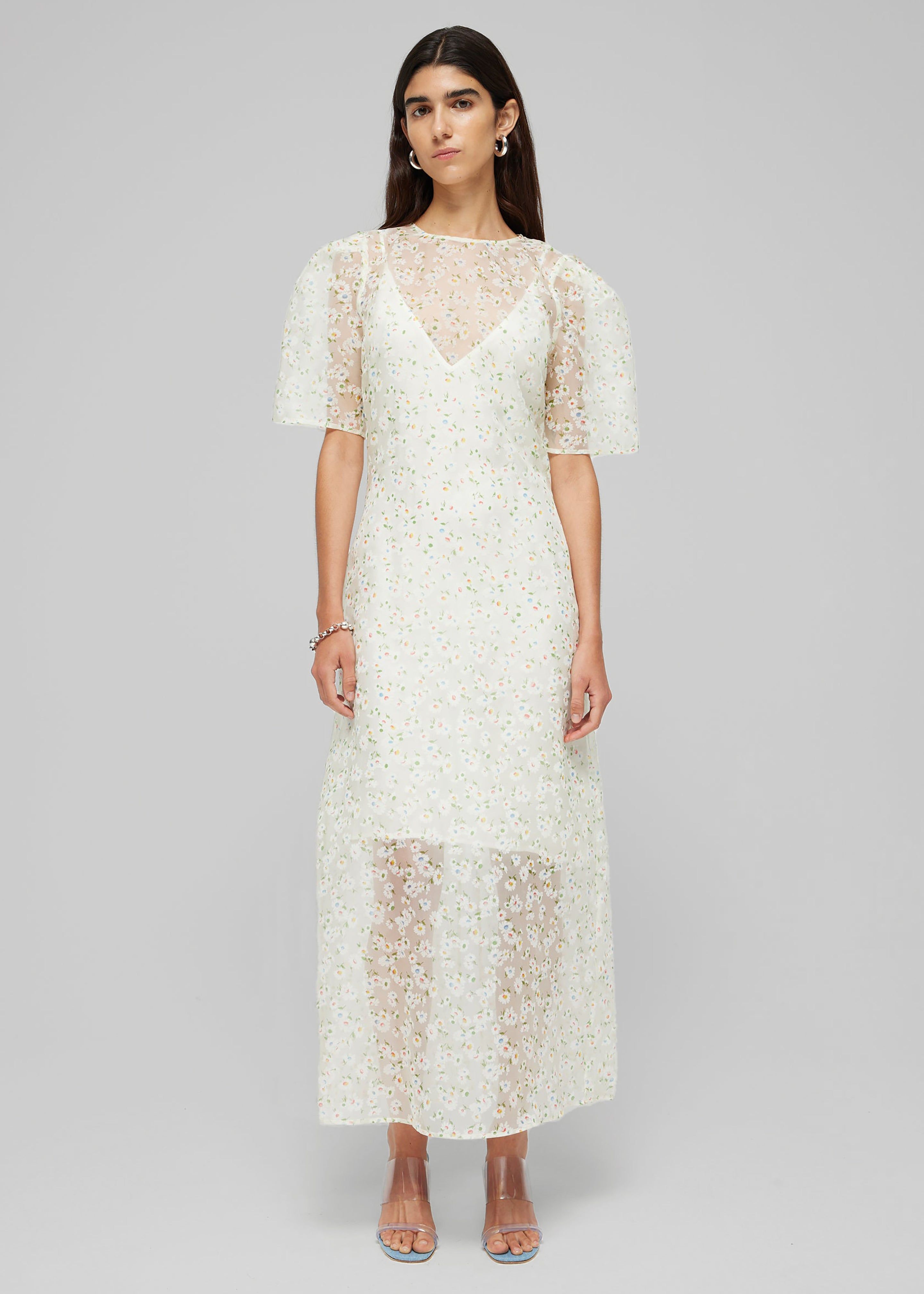 Róhe Floral Organza Dress - Flowerfield sold by Frankie Shop