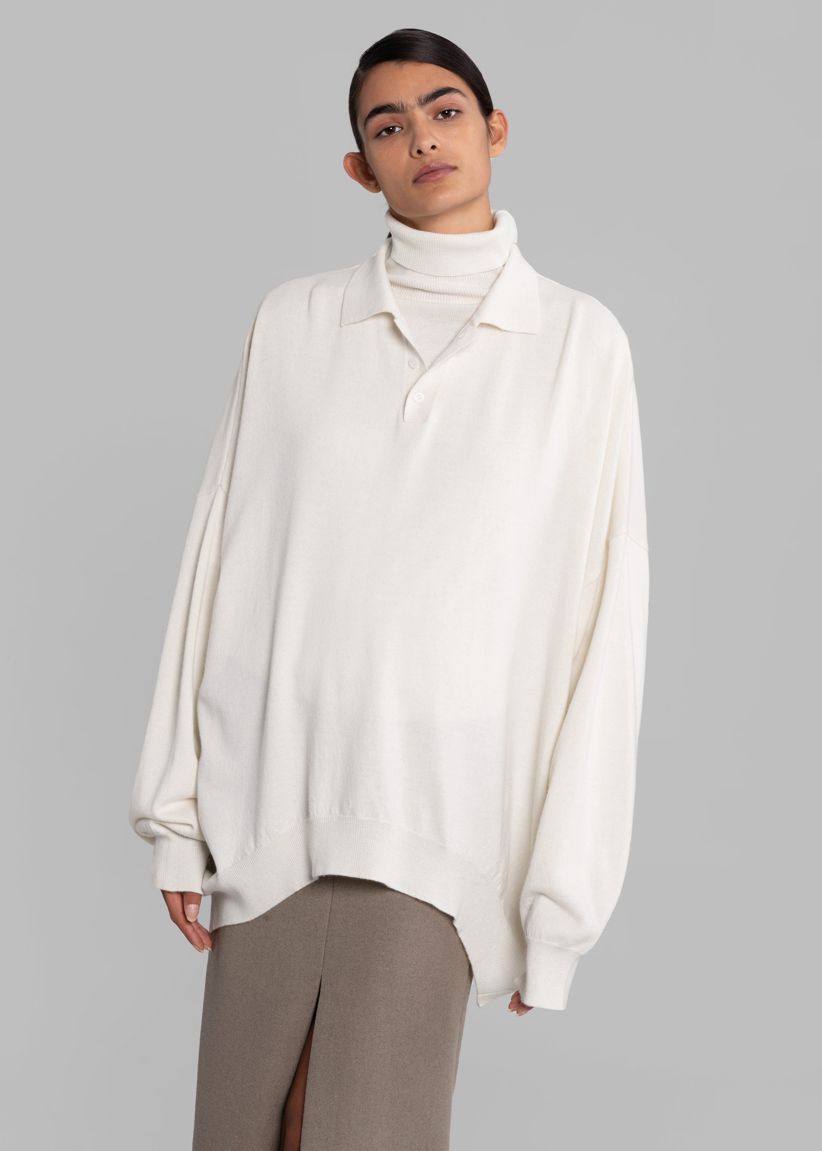 Meriel Polo Sweater - Cream sold by Frankie Shop product image thumbnail 3