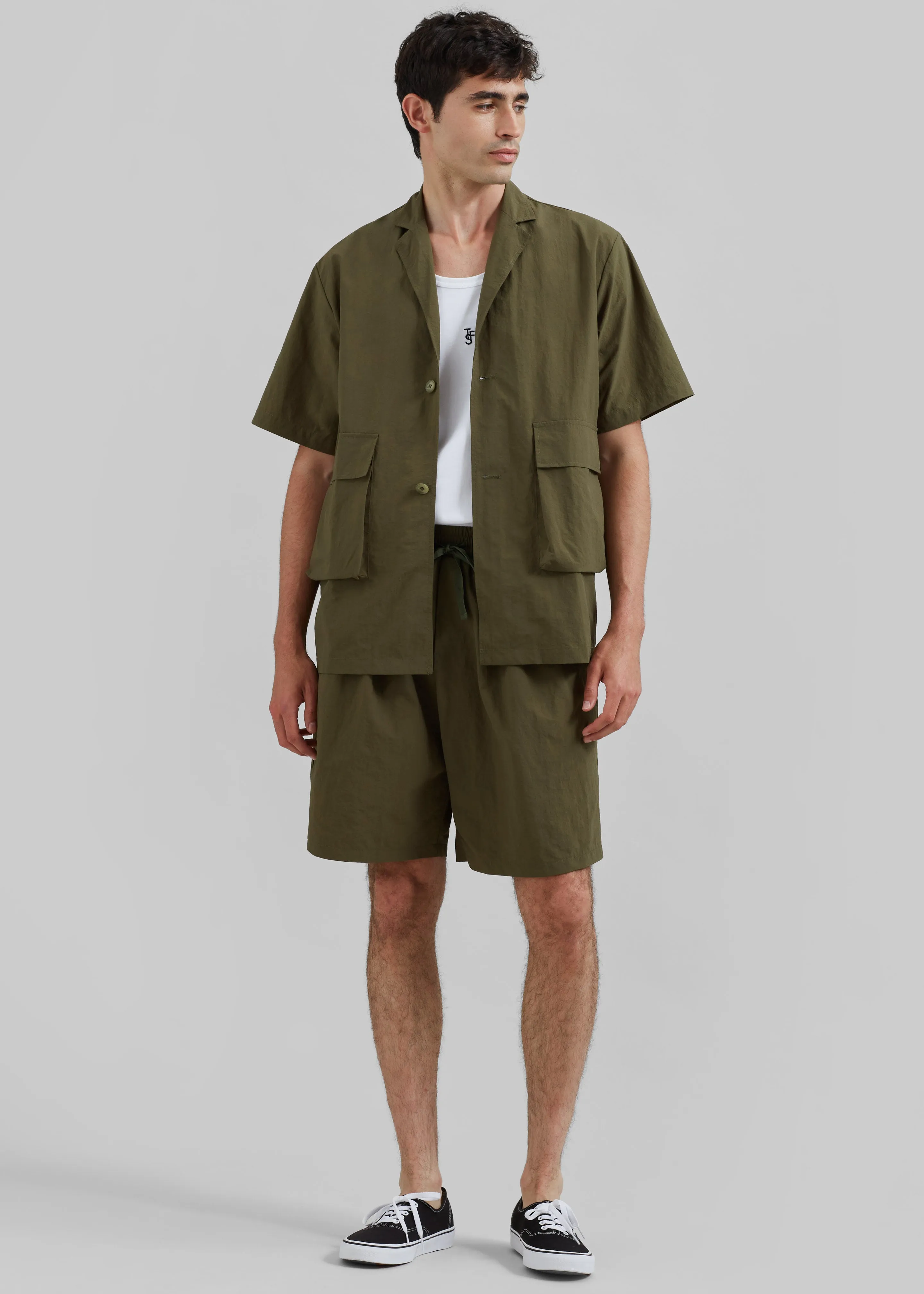 Axel Shorts - Khaki sold by Frankie Shop product image thumbnail 3
