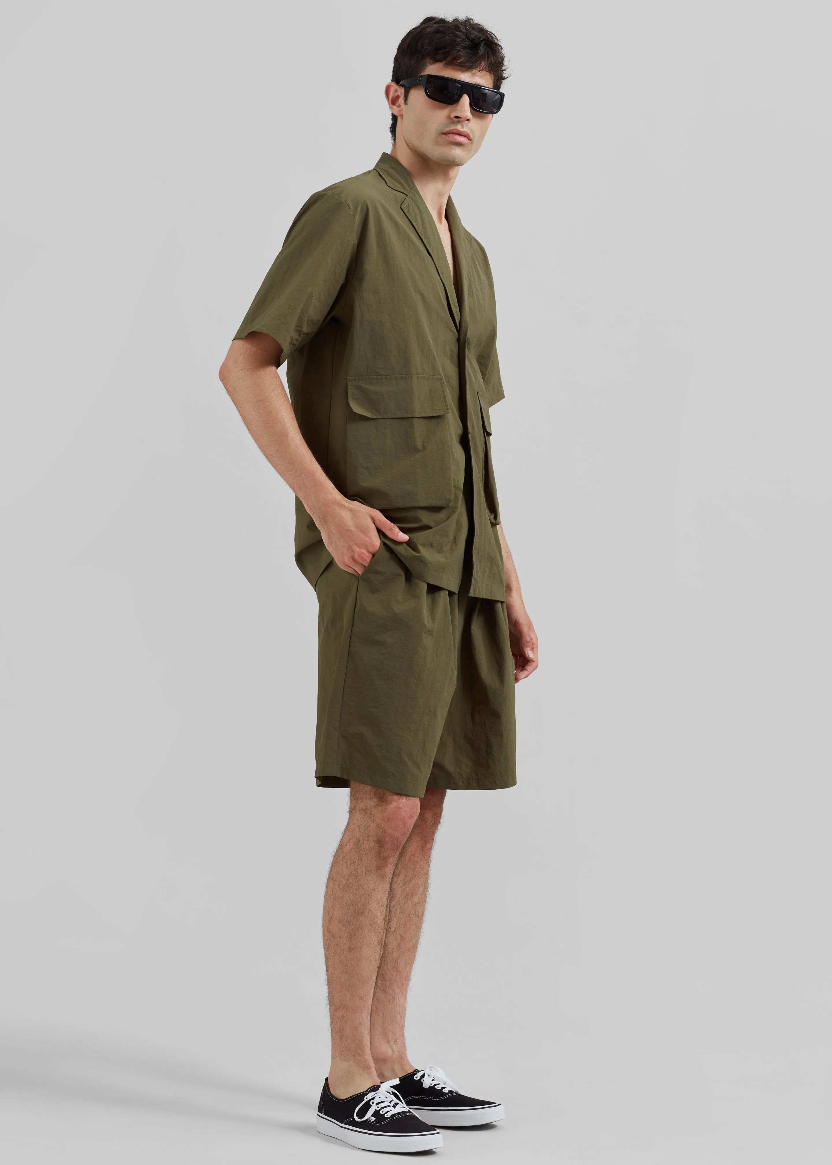 Axel Shorts - Khaki sold by Frankie Shop product image thumbnail 5