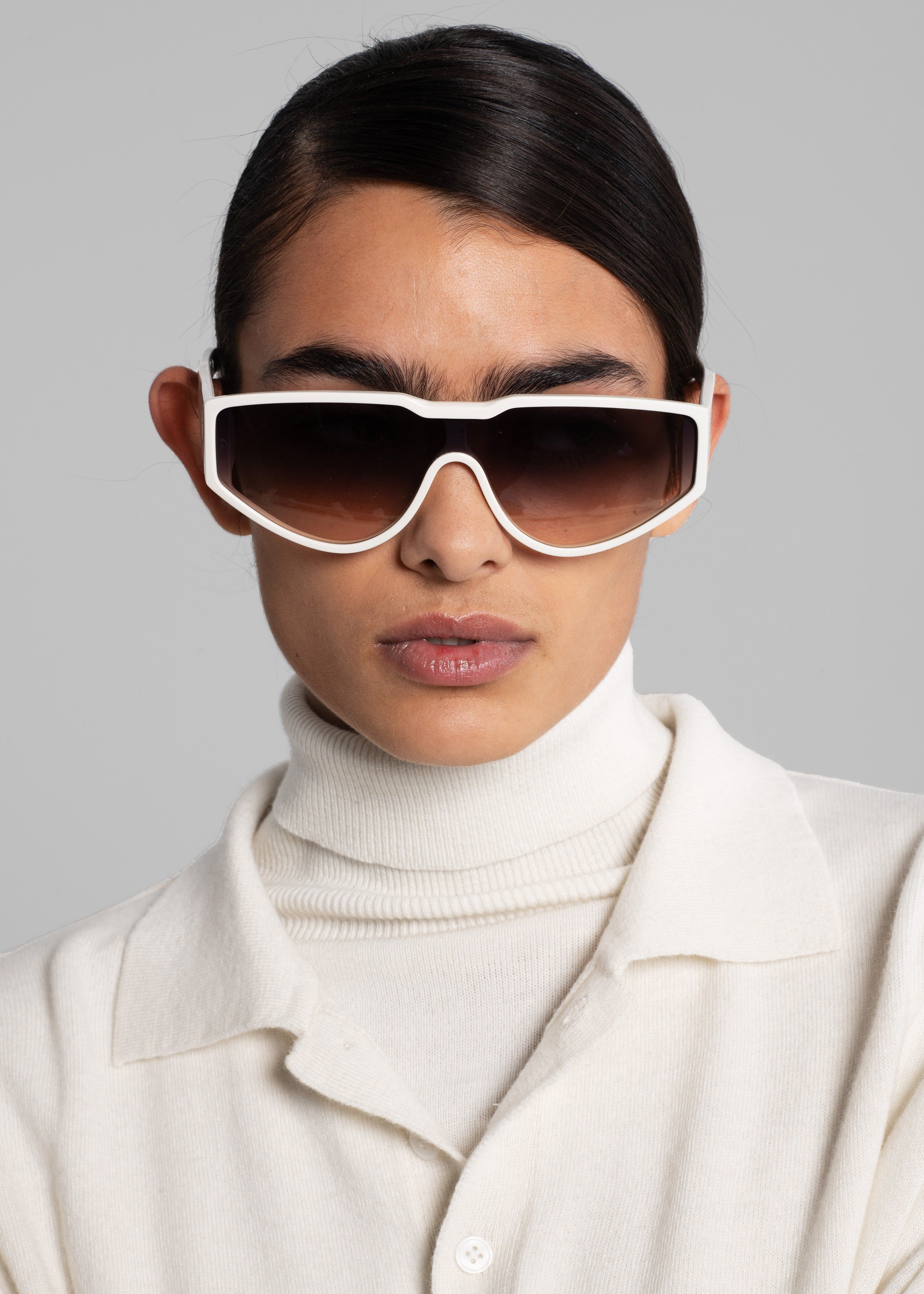 Meriel Polo Sweater - Cream sold by Frankie Shop product image thumbnail 4