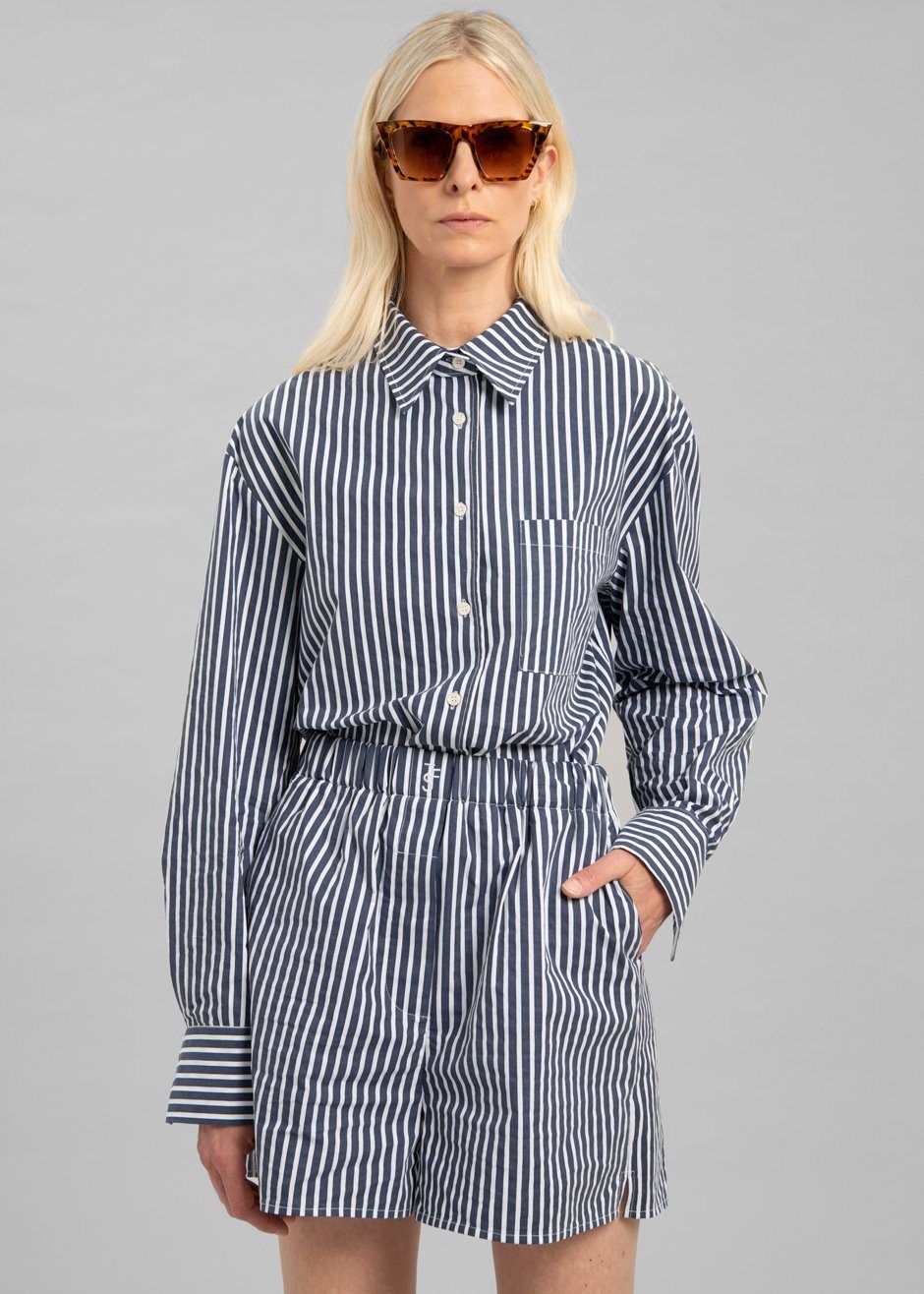 Lui Organic Cotton Shirt - Navy Stripe sold by Frankie Shop product image thumbnail 4