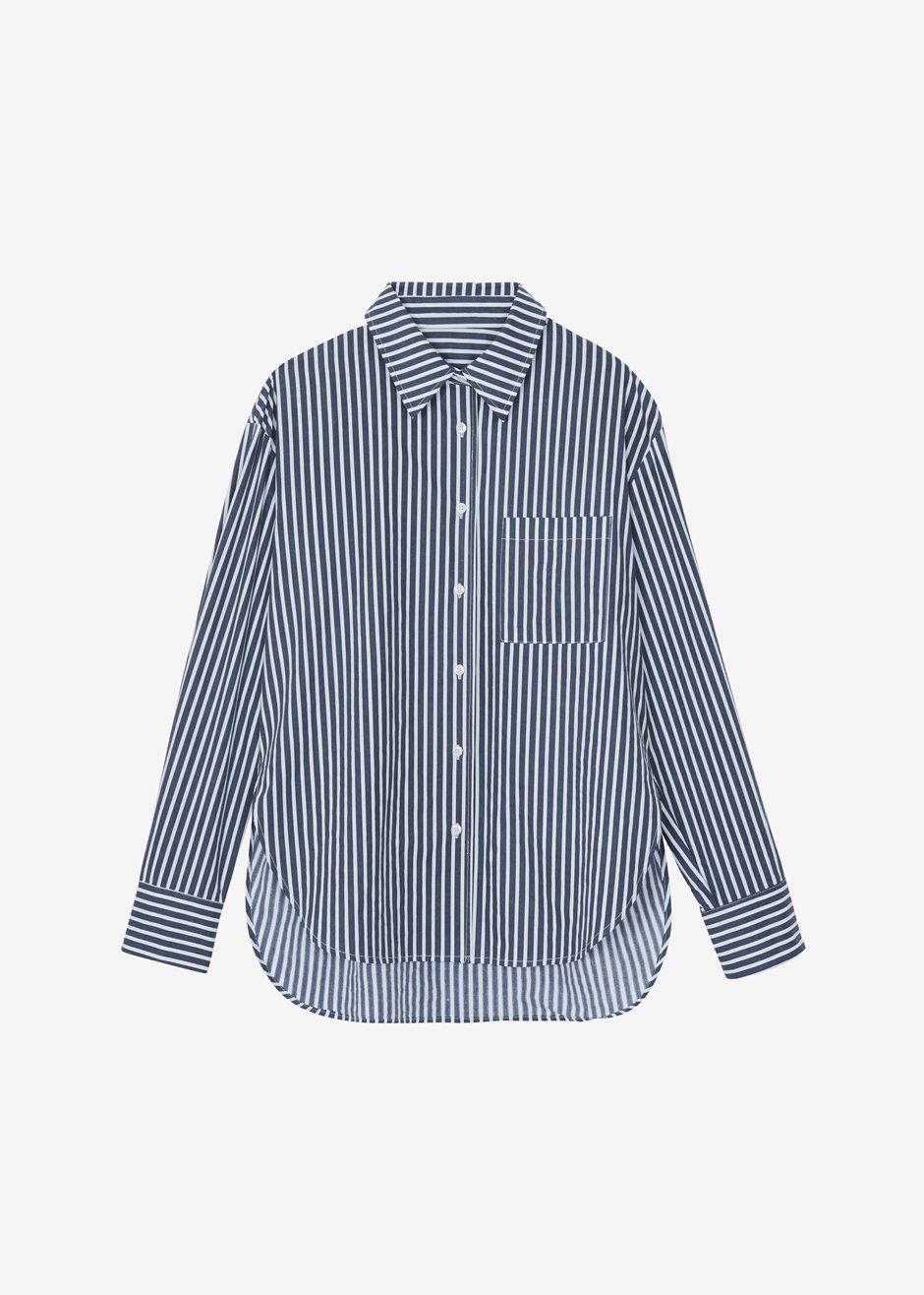 Lui Organic Cotton Shirt - Navy Stripe sold by Frankie Shop product image thumbnail 11