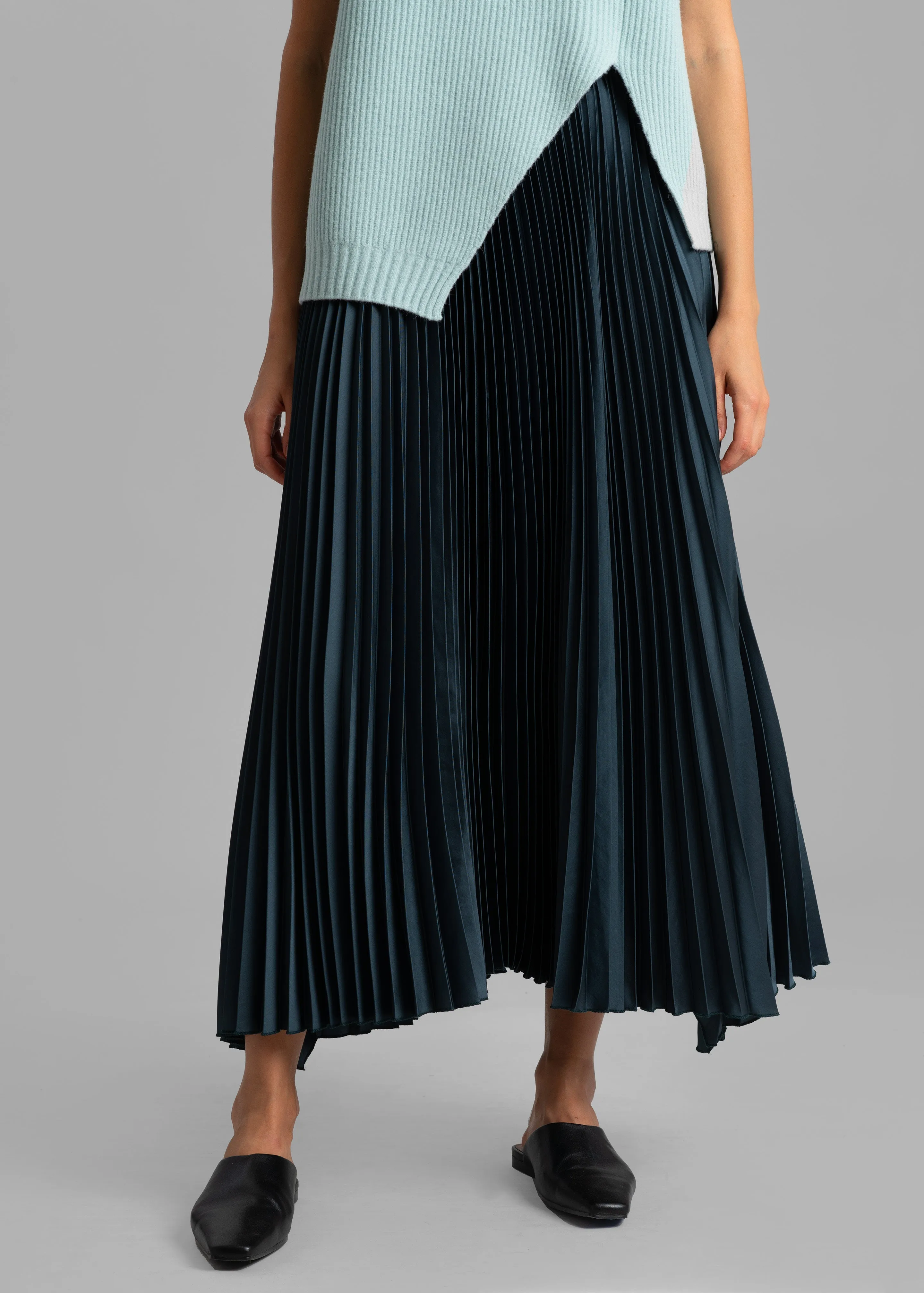 Debra Pleated Midi Skirt - Peacock sold by Frankie Shop product image thumbnail 2