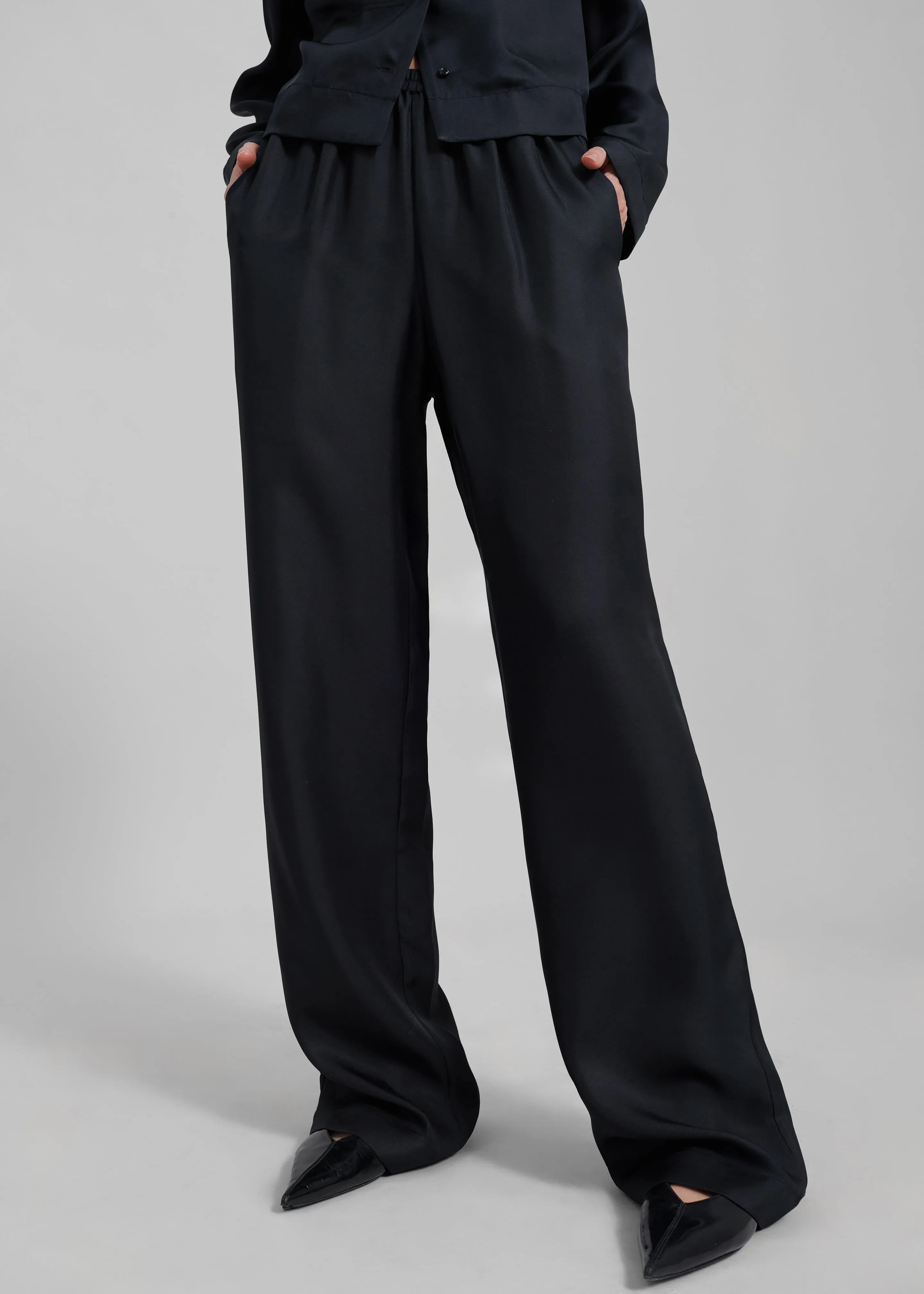 Loulou Studio Alera Pants - Black sold by Frankie Shop product image thumbnail 4