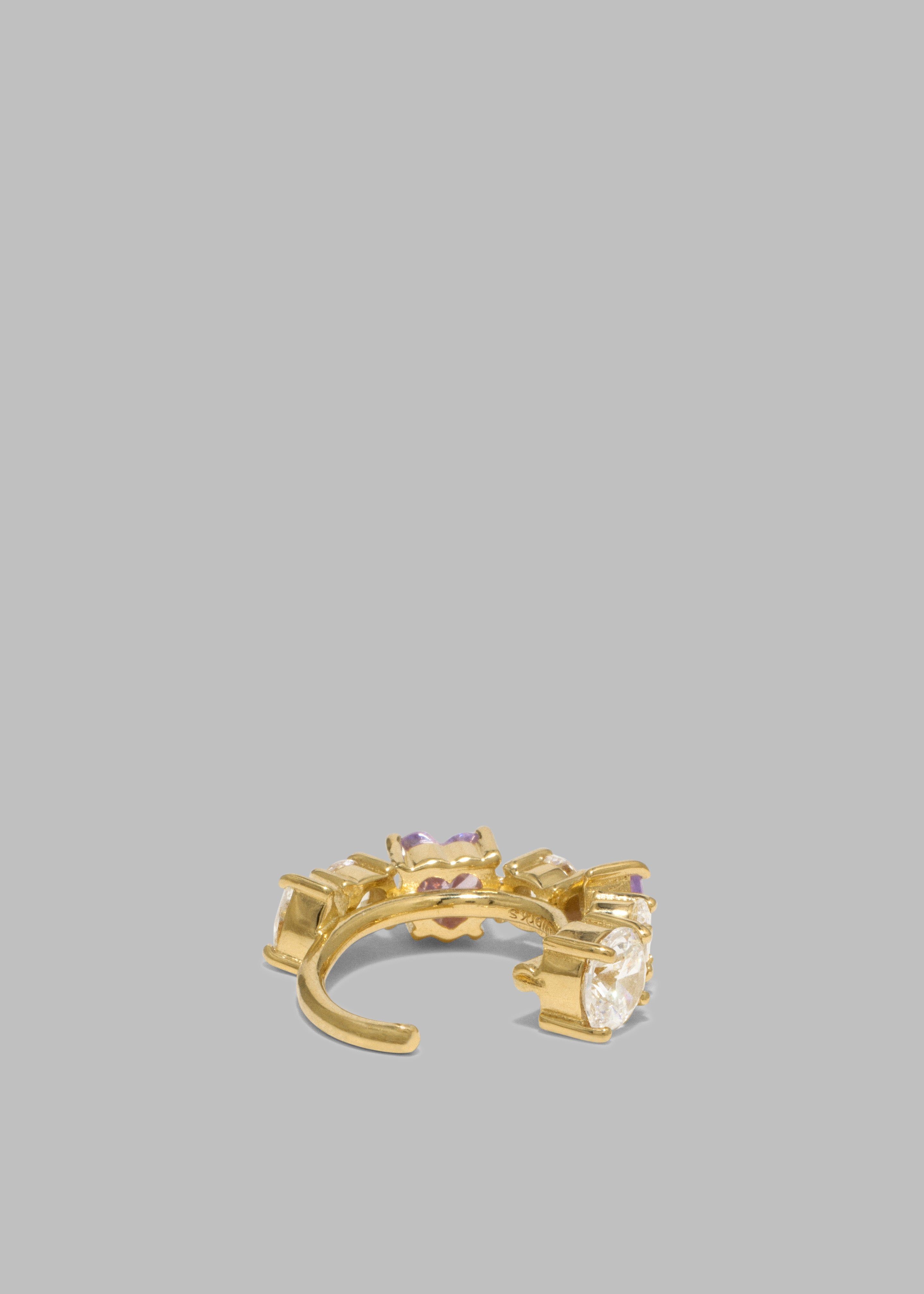 Completedworks Myth II Ear Cuff - Cubic Zirconia/Gold Vermeil sold by Frankie Shop product image thumbnail 3