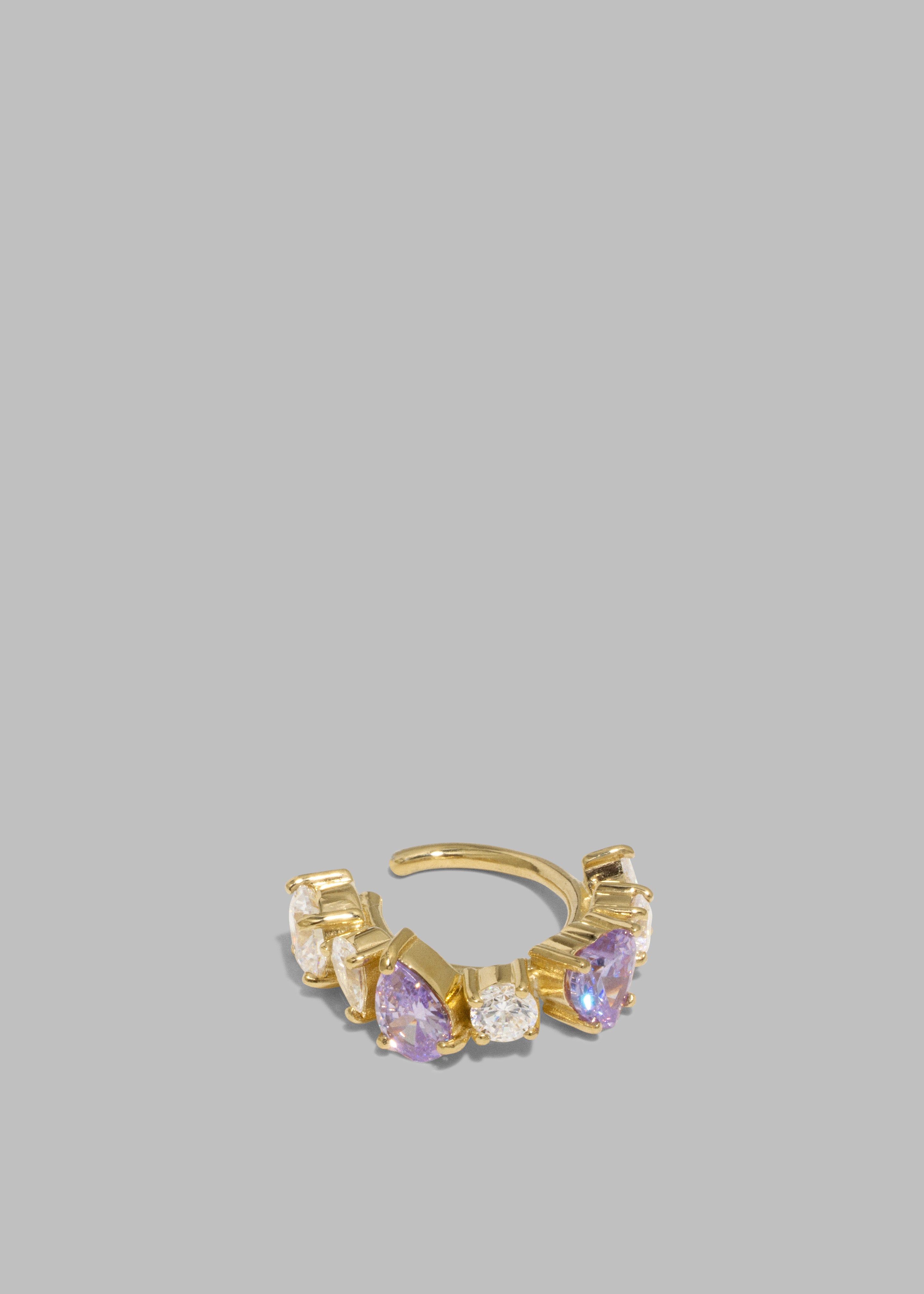 Completedworks Myth II Ear Cuff - Cubic Zirconia/Gold Vermeil sold by Frankie Shop product image thumbnail 2