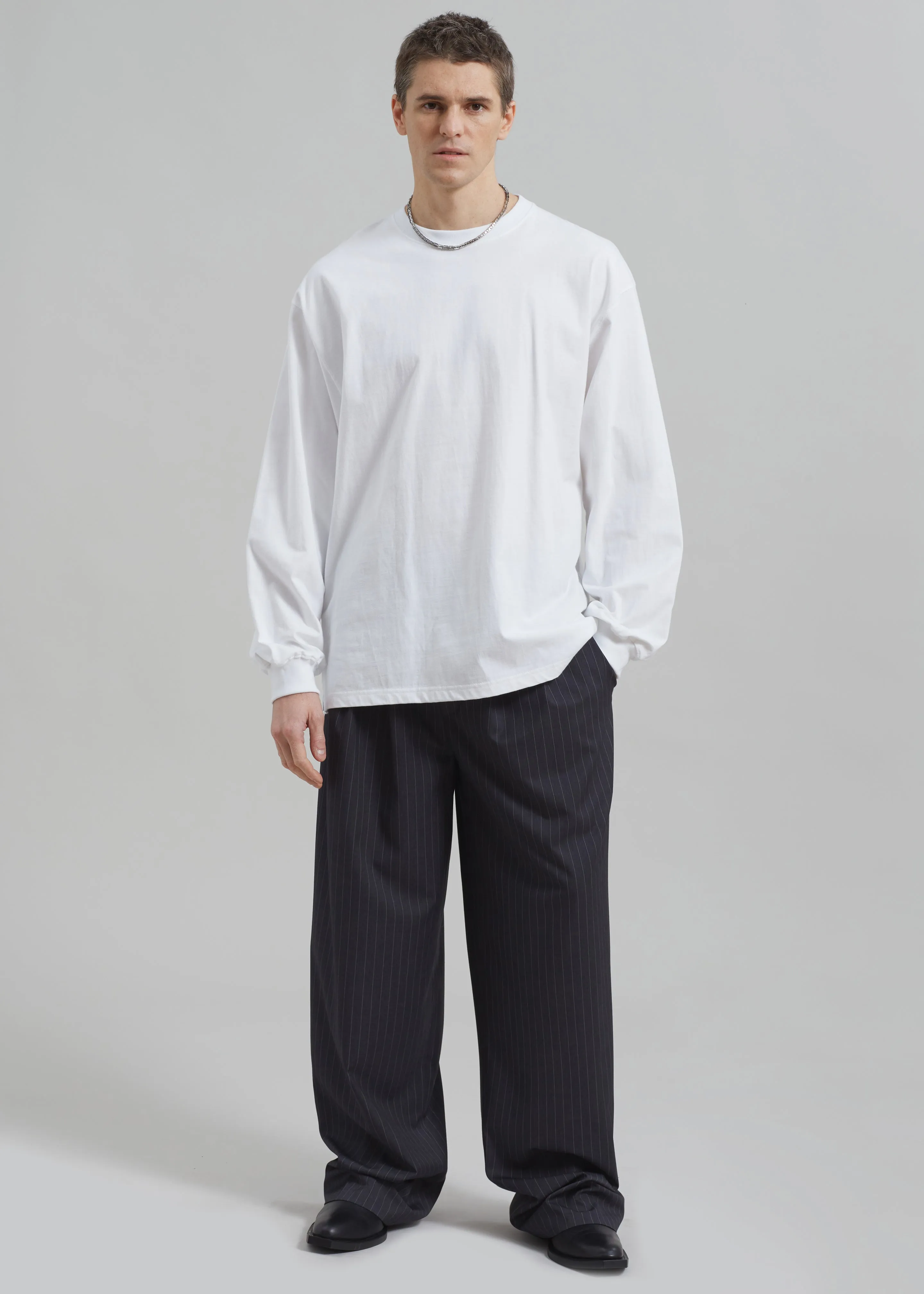 Christopher Long Sleeve Tee - White sold by Frankie Shop product image thumbnail 2