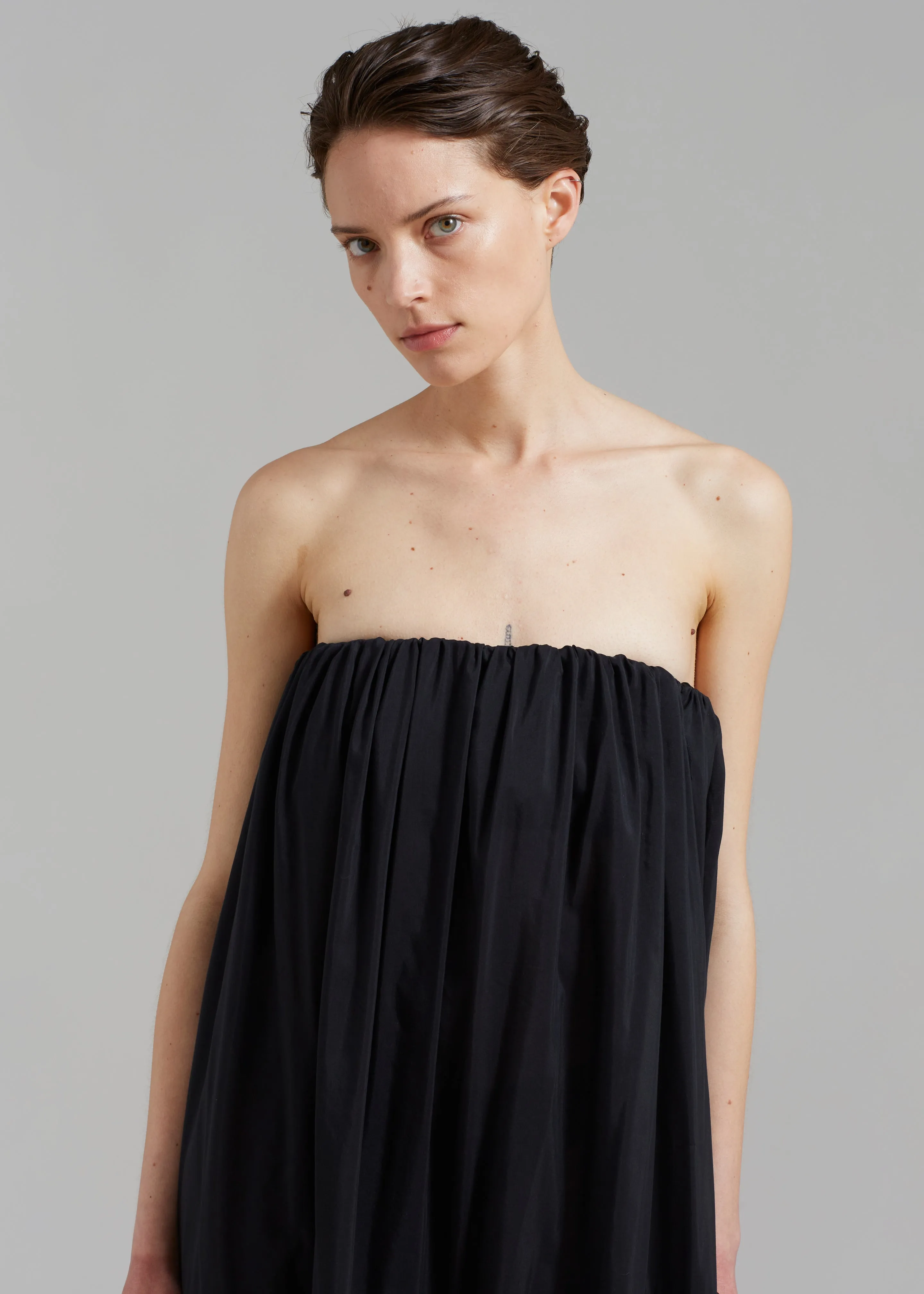 Matteau Voluminous Strapless Tiered Dress - Black sold by Frankie Shop product image thumbnail 4