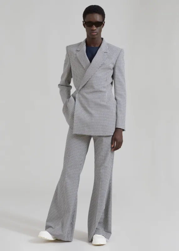 EGONLab Mega Flared Pants - Pied De Poule sold by Frankie Shop