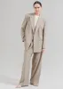 Nessi Double Breasted Blazer - Taupe sold by Frankie Shop