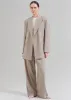 Nessi Double Breasted Blazer - Taupe sold by Frankie Shop