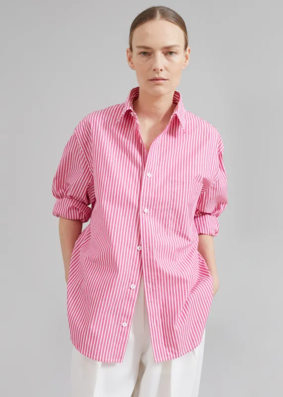 Matteau Classic Stripe Shirt - Sherbet sold by Frankie Shop