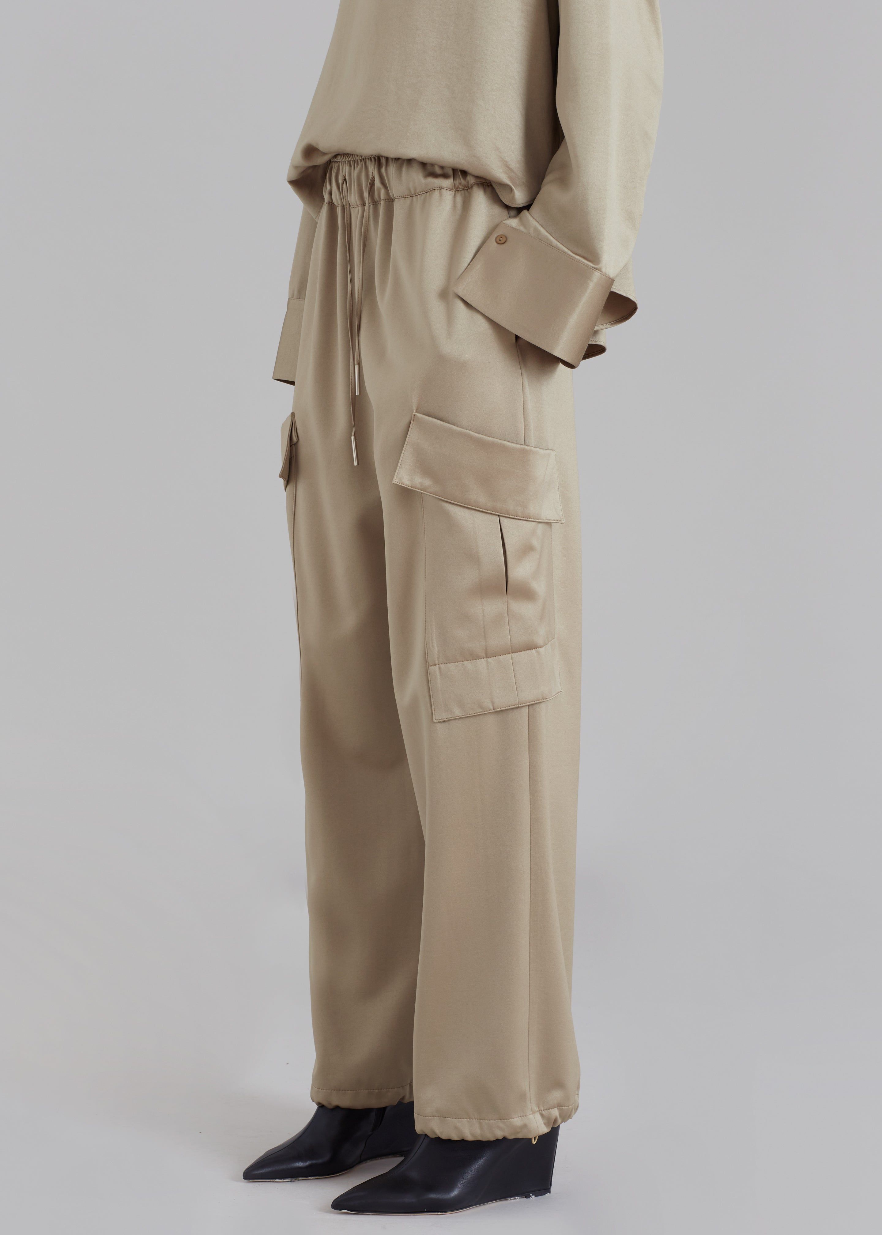 Kemp Silky Cargo Pants - Bronze sold by Frankie Shop product image thumbnail 4