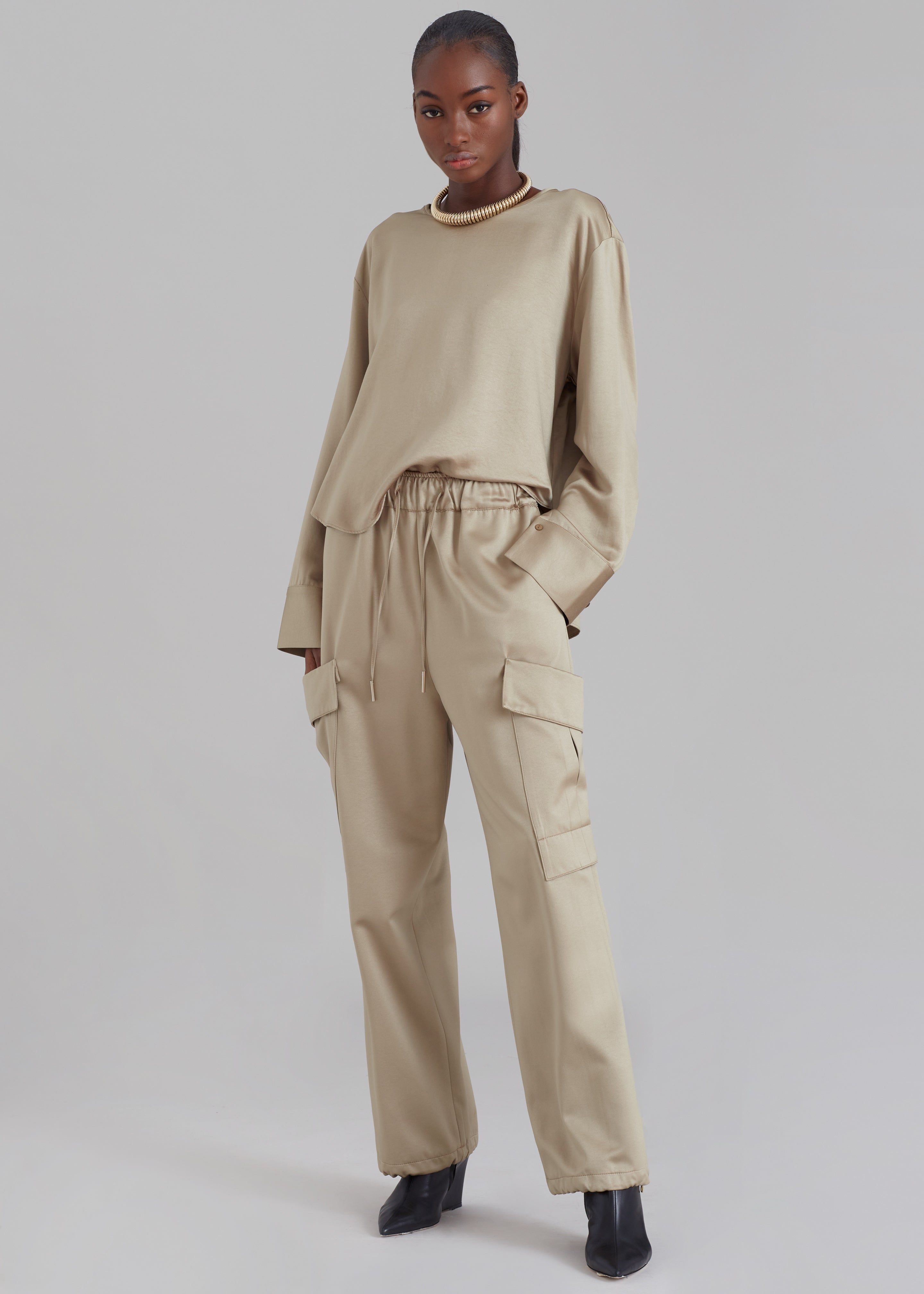 Kemp Silky Cargo Pants - Bronze sold by Frankie Shop product image thumbnail 5